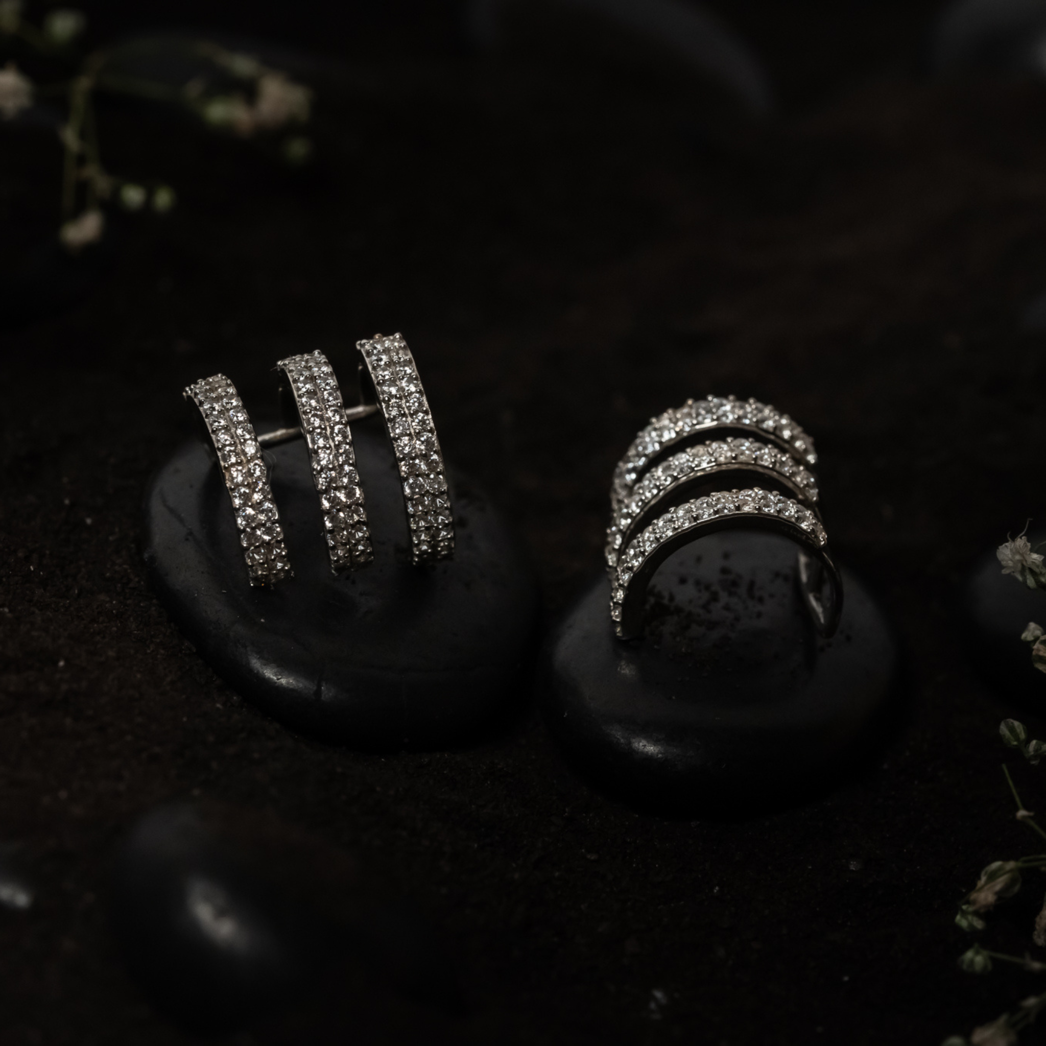 Triple Layer Cuff Earrings