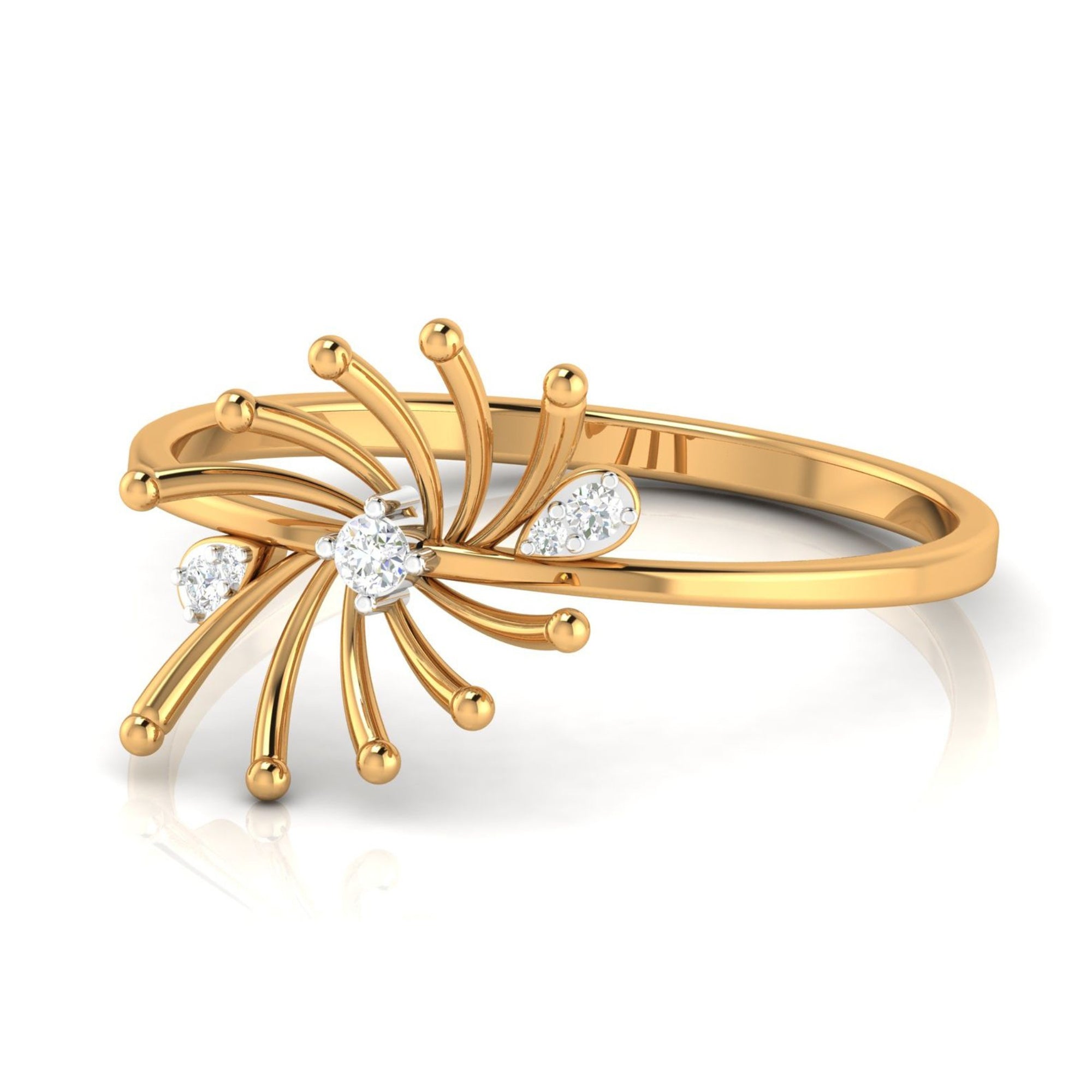 Stylish Burst Design Ring
