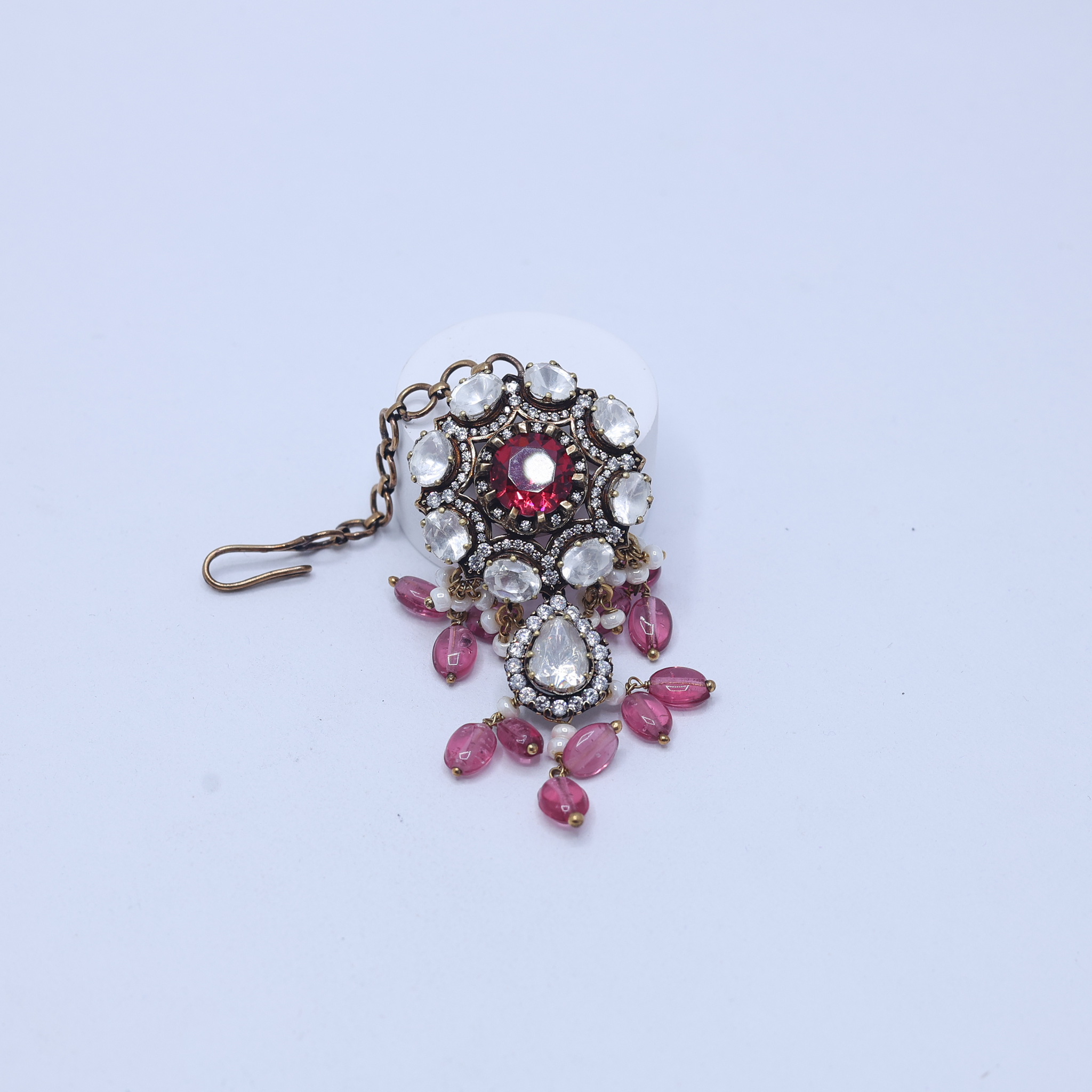 Polki Maang Tikka with Ruby