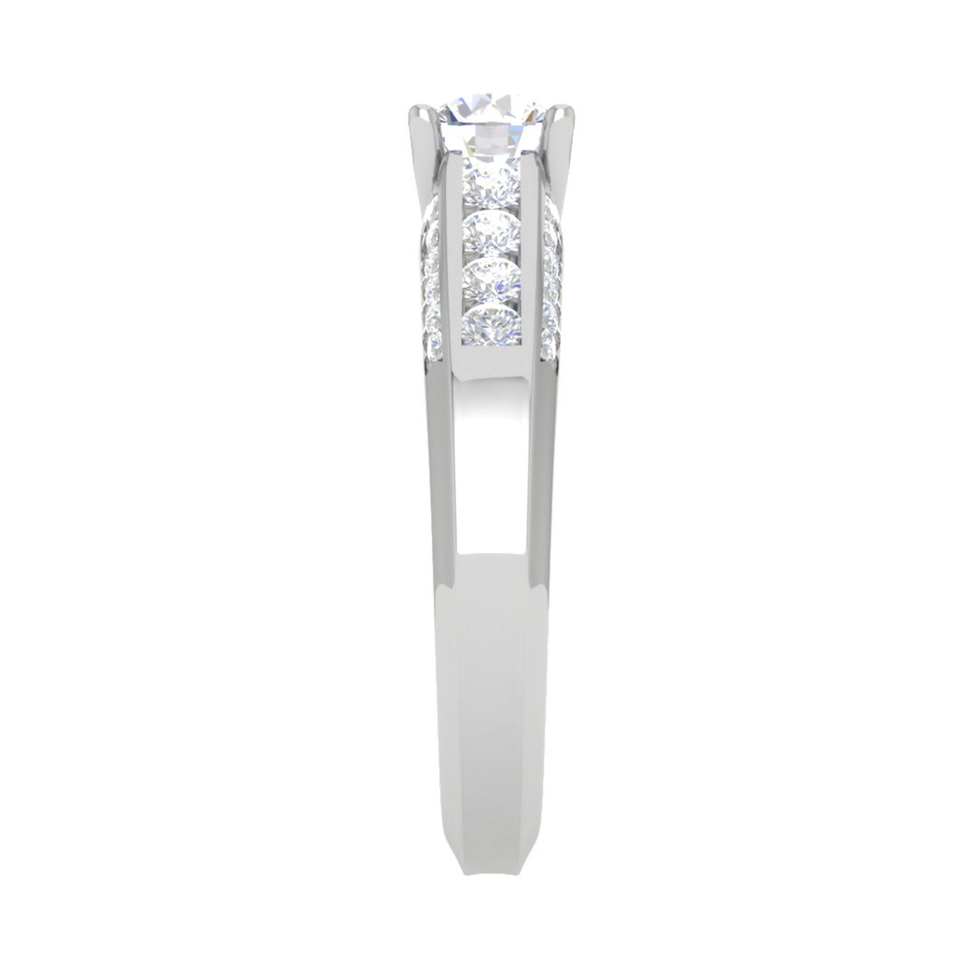 Sterling Silver Channel Set Ring