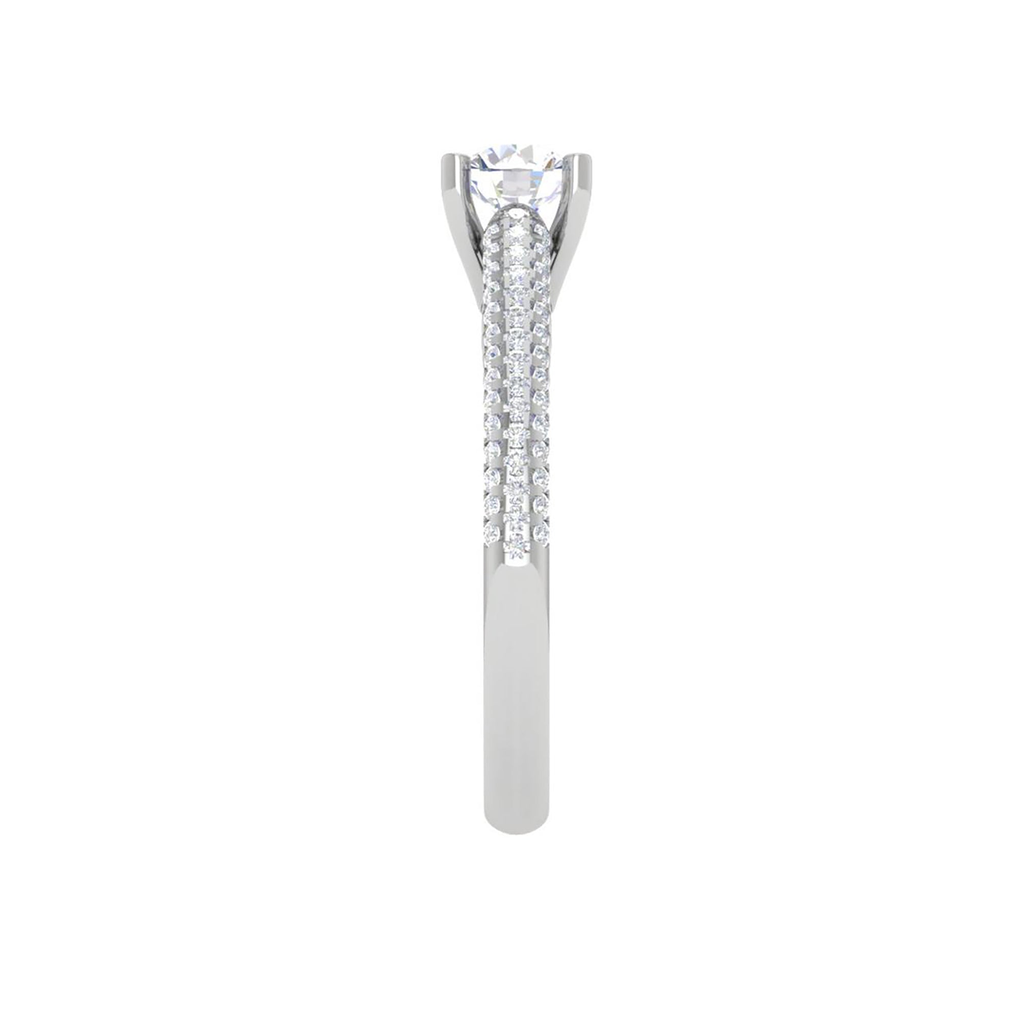 Adjustable Round Solitaire Ring
