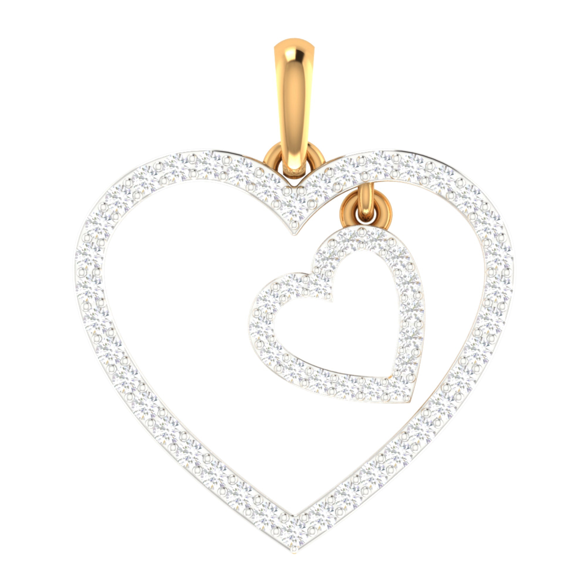 Eternal Embrace Double Heart Pendant