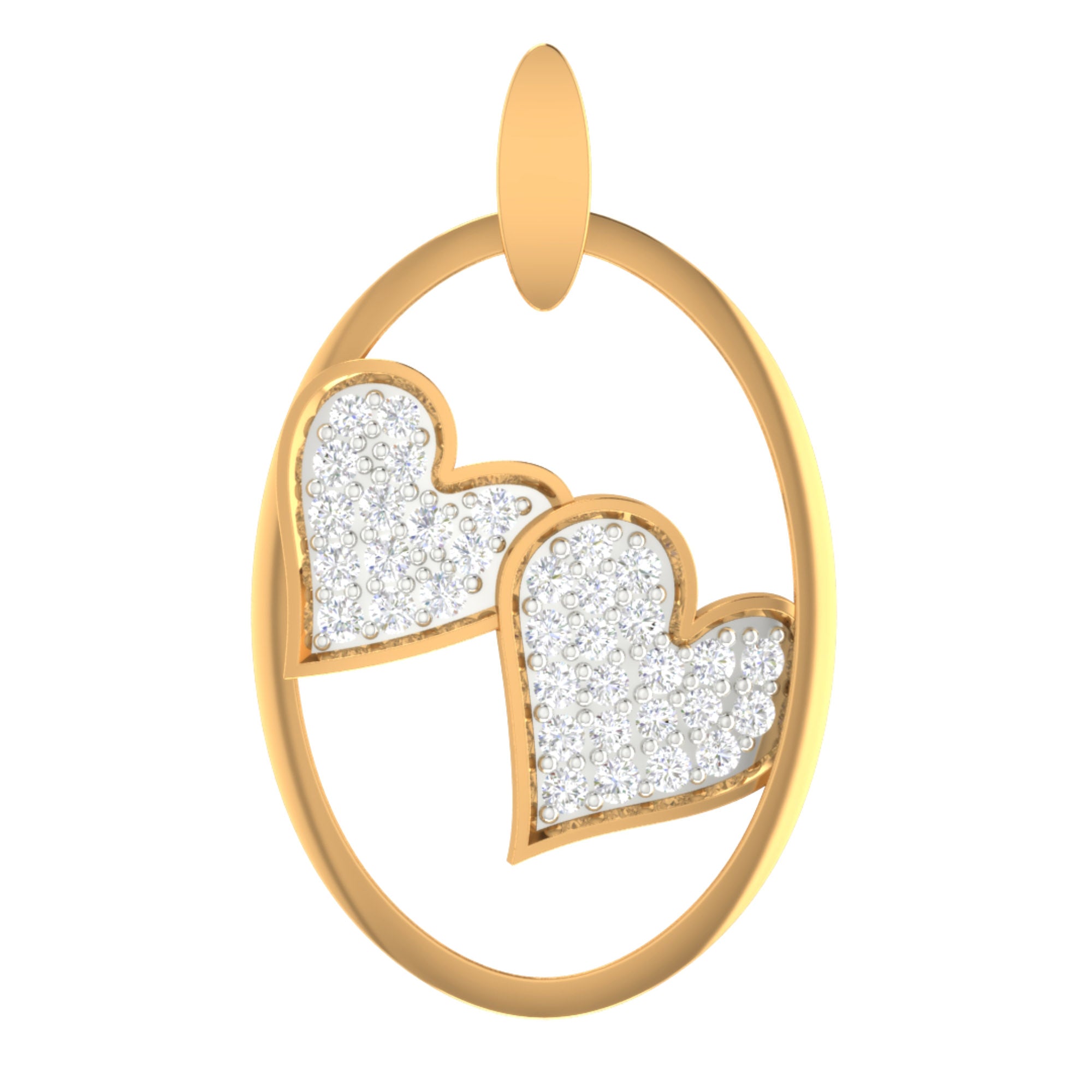 Eternal Love Twin Heart Pendant
