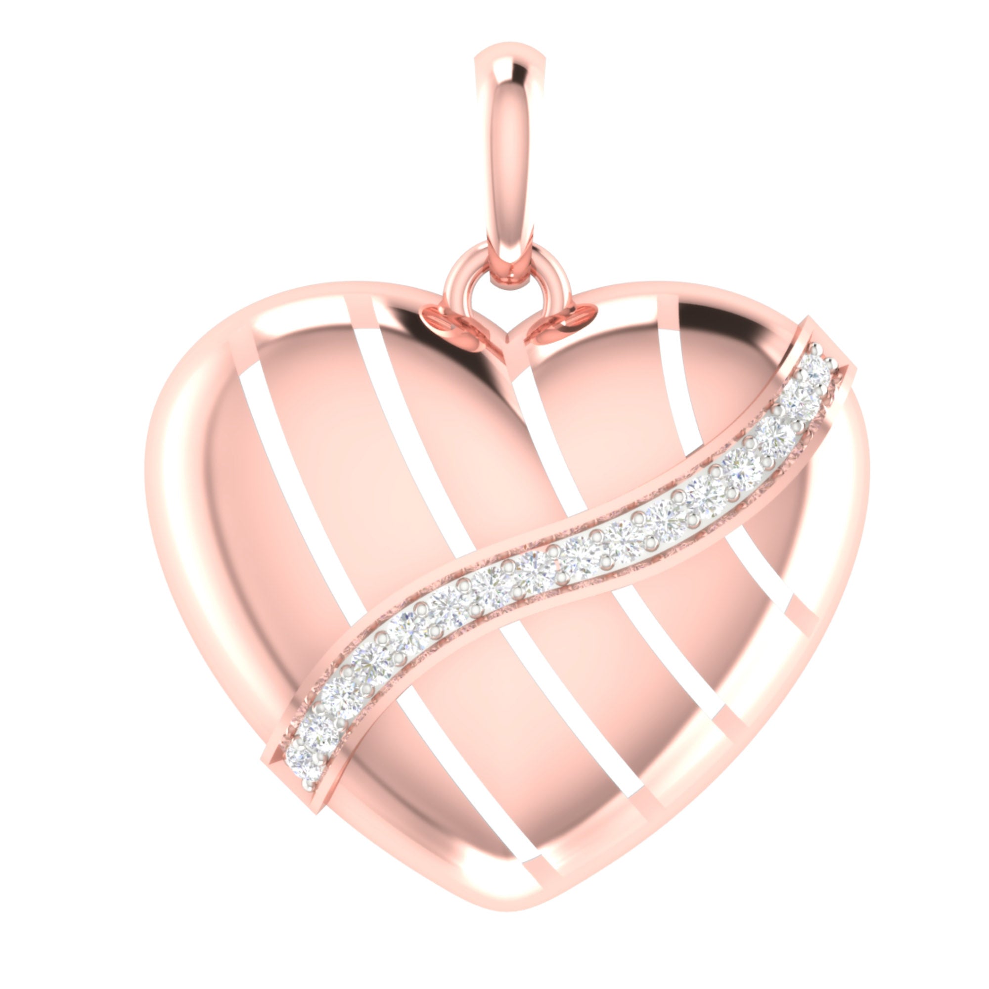 Rose Gold Plated Heart Pendant
