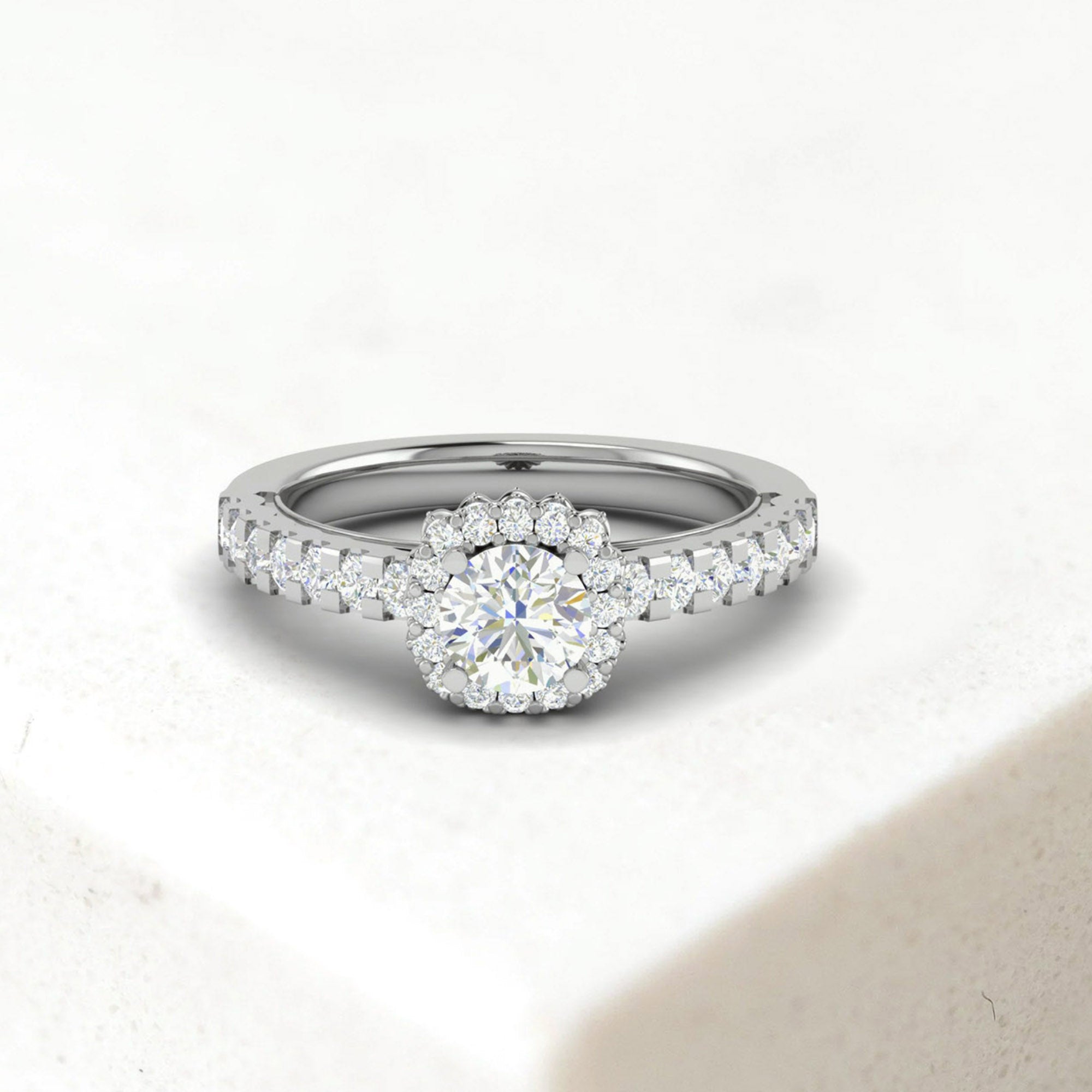 Timeless Sterling Silver Halo Ring
