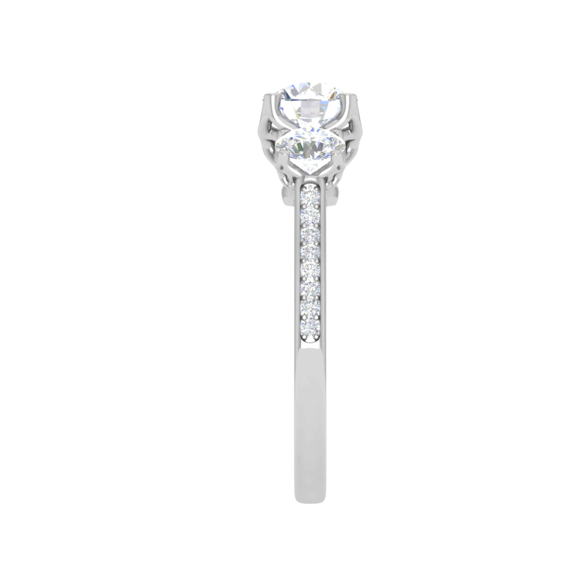 Three Stone Engagement Ring