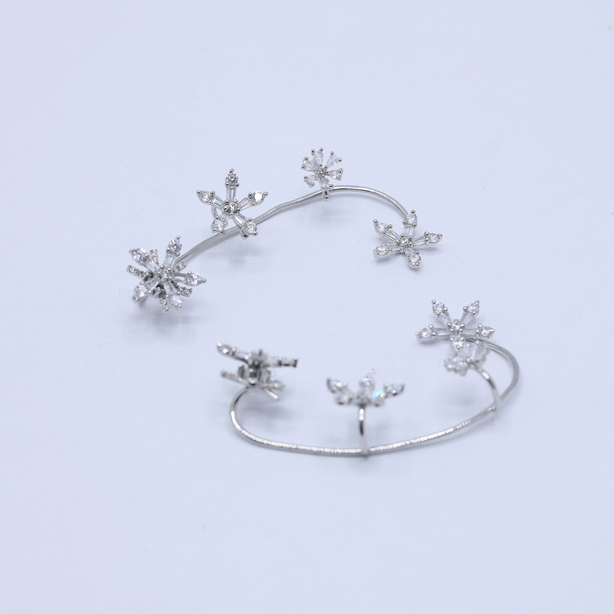 Floral Ear Cuff Earrings