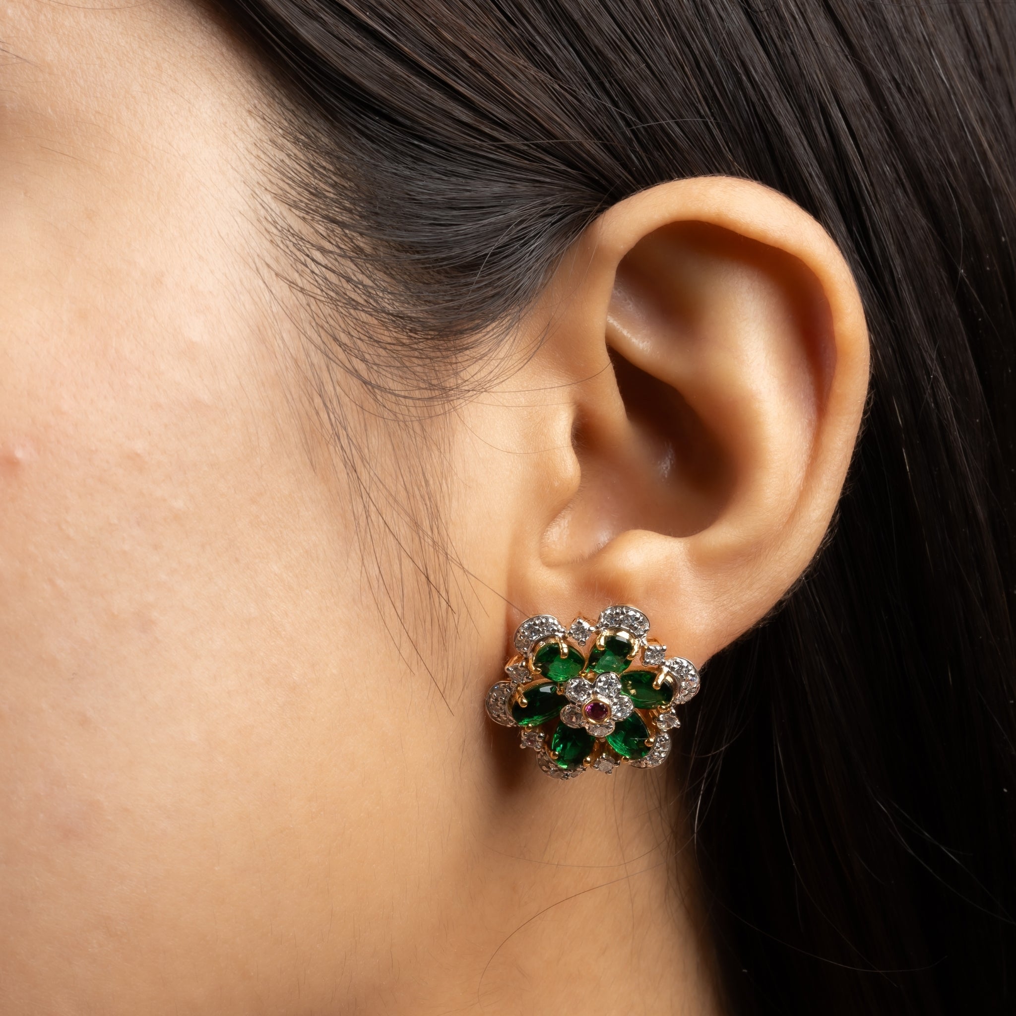 Queen Draupadi Radiant Stud Earring