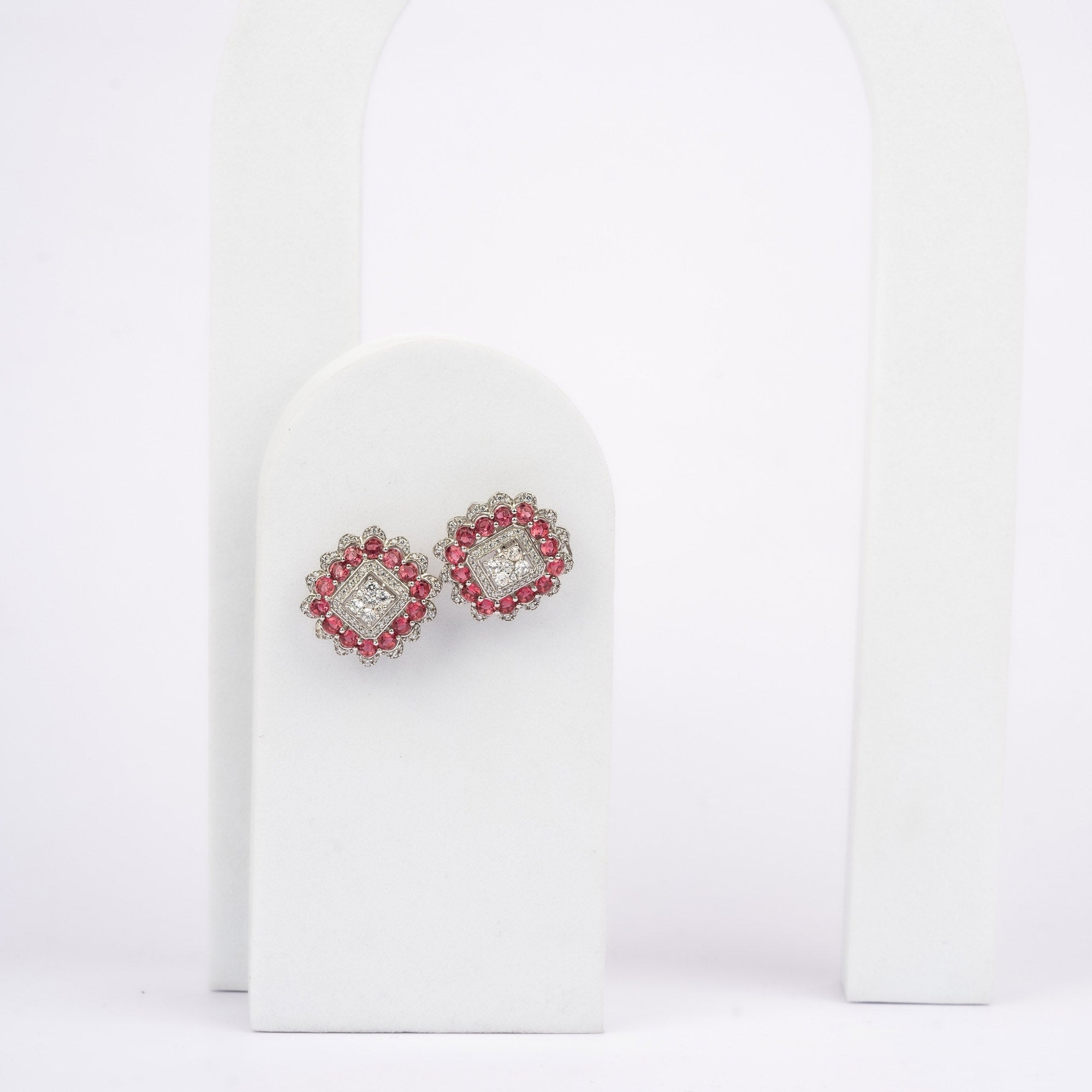 Rani  Gulab  Ruby Stud Earring