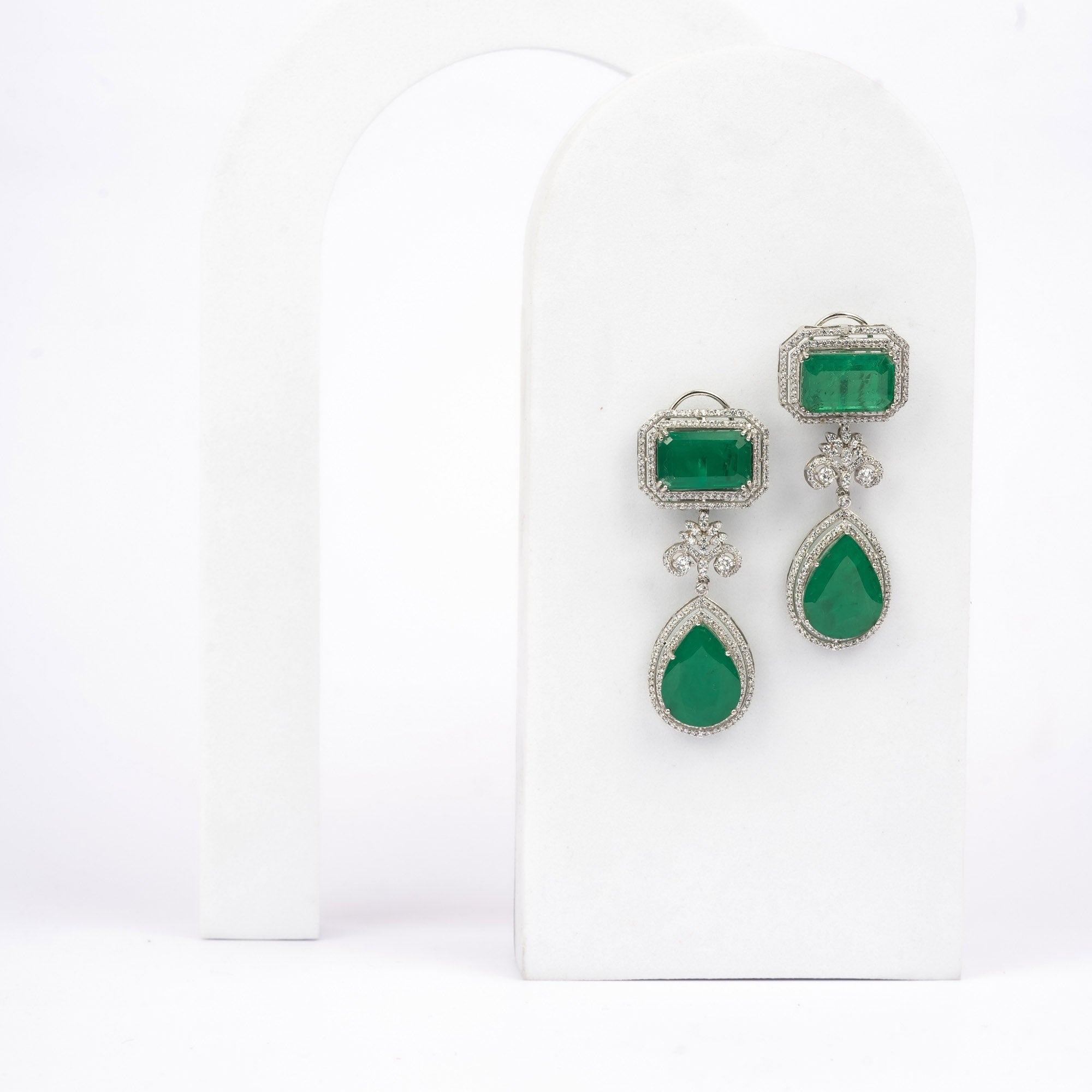 Emerald Drop Earring
