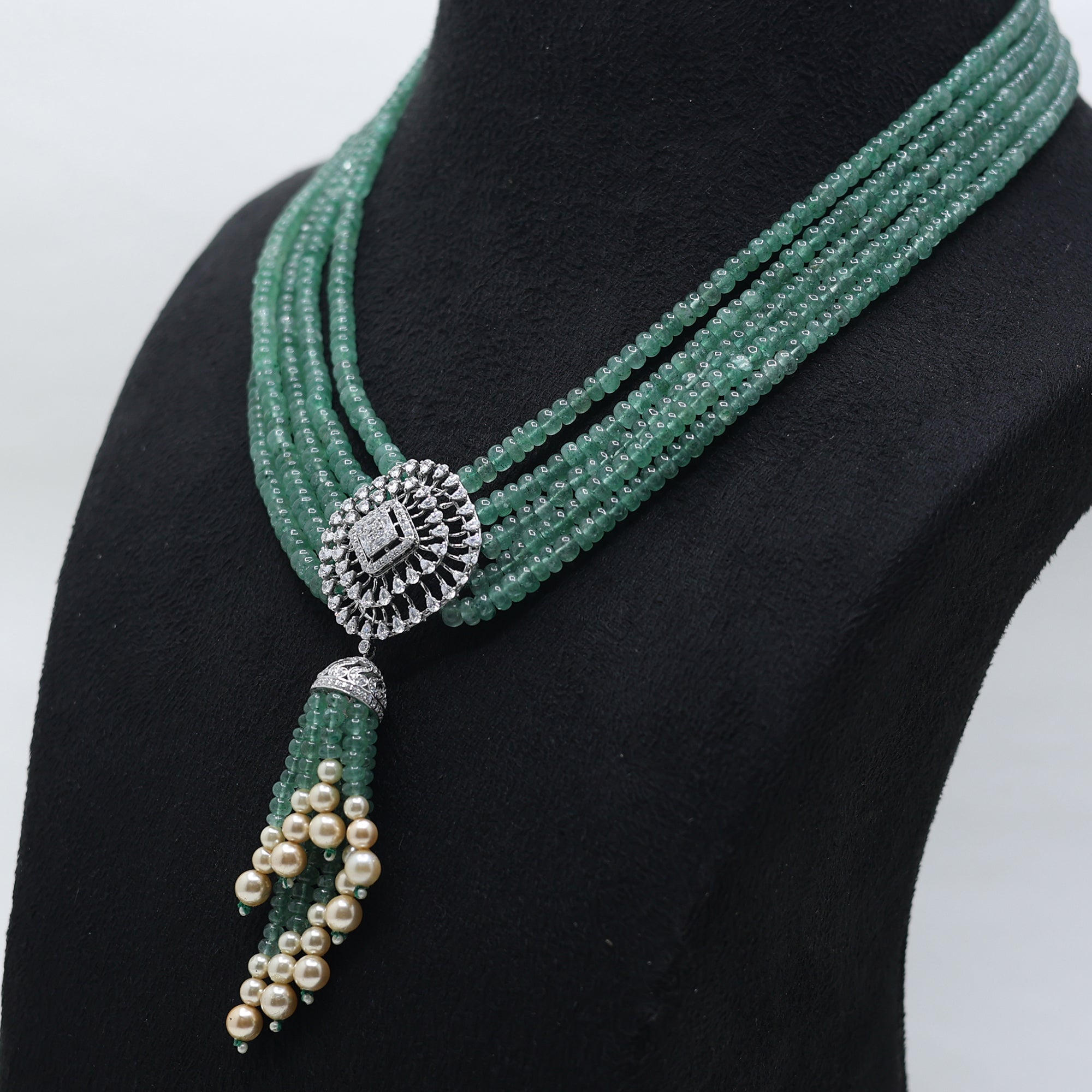Executive Multi Layered Beaded Necklace
