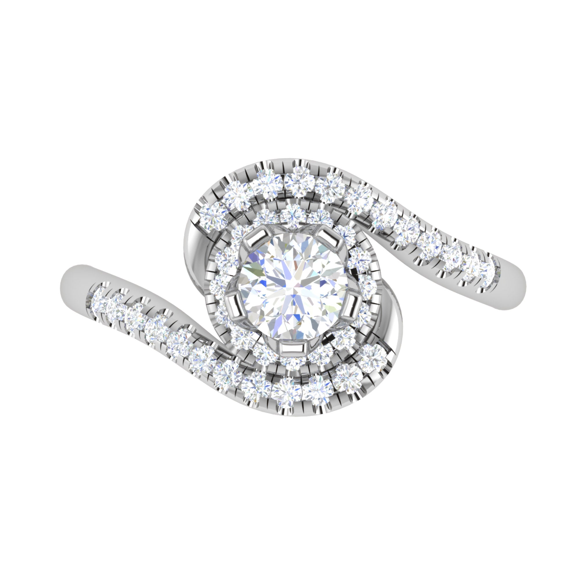 Sterling Silver Bypass Ring