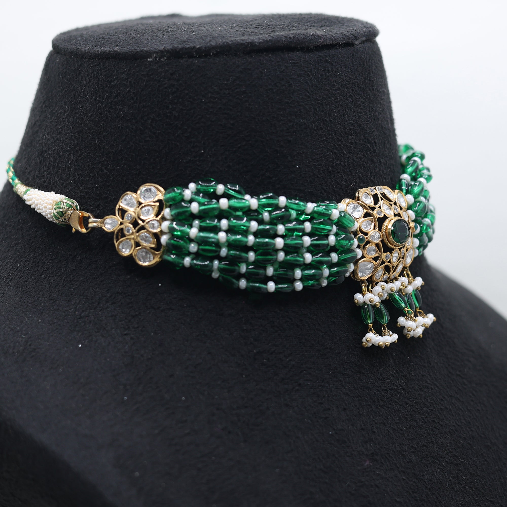Multi Strand Beaded Kundan Choker