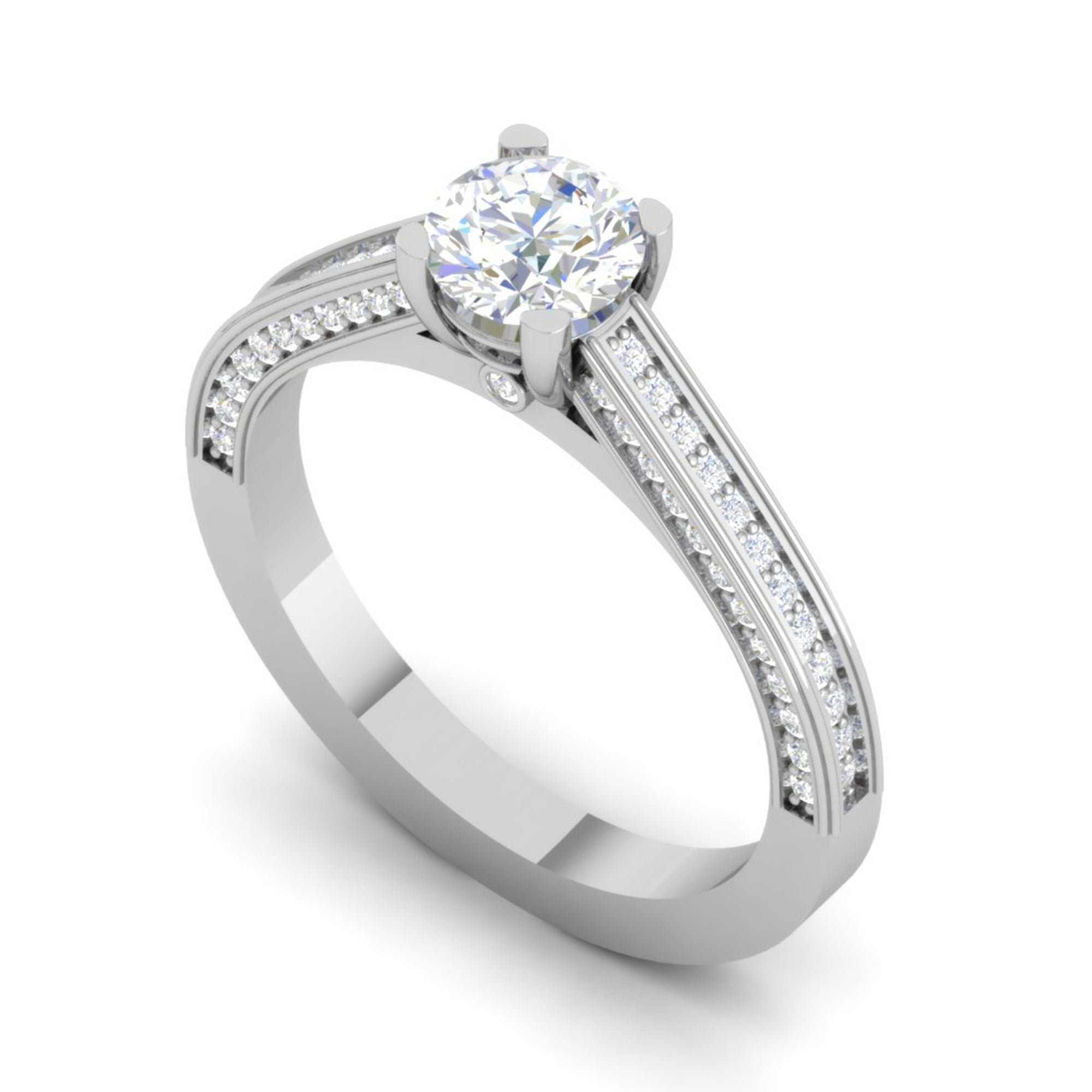 Eternal Sparkle Silver Diamond Ring