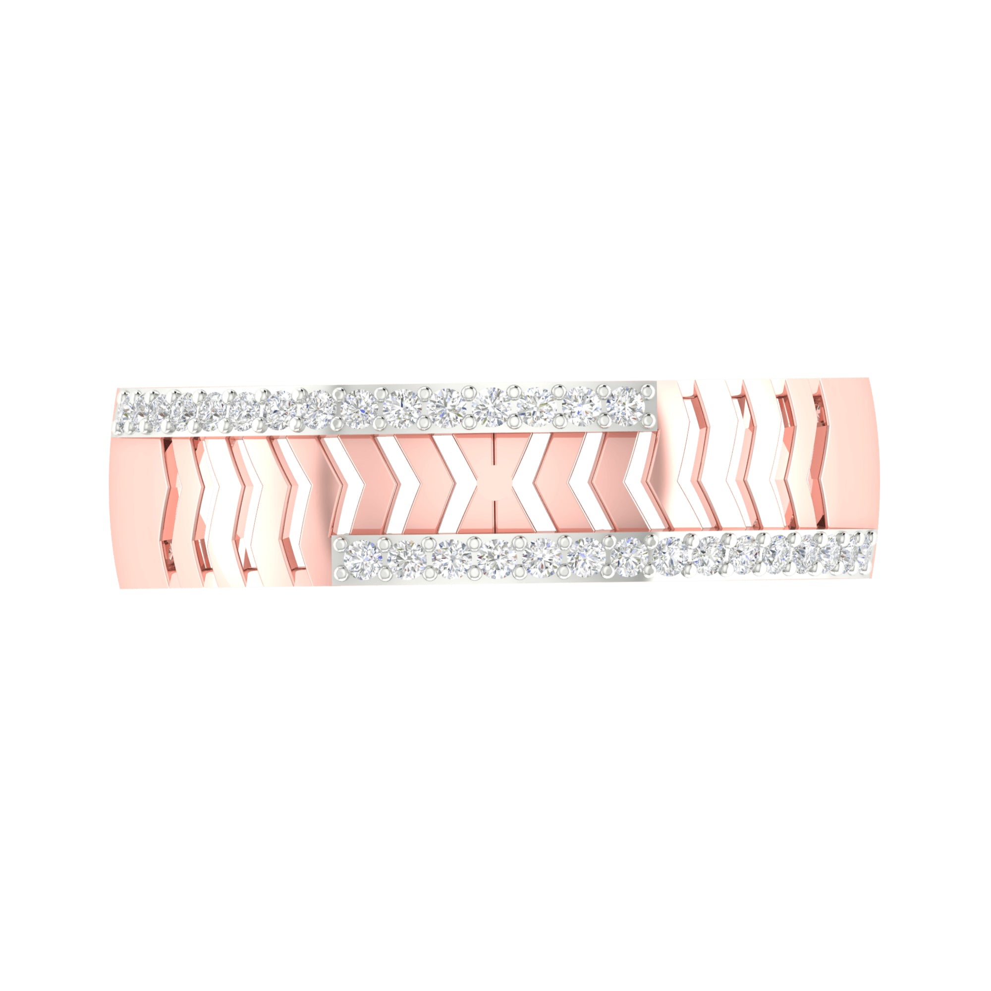 Rose Gold Eternal Couple Band
