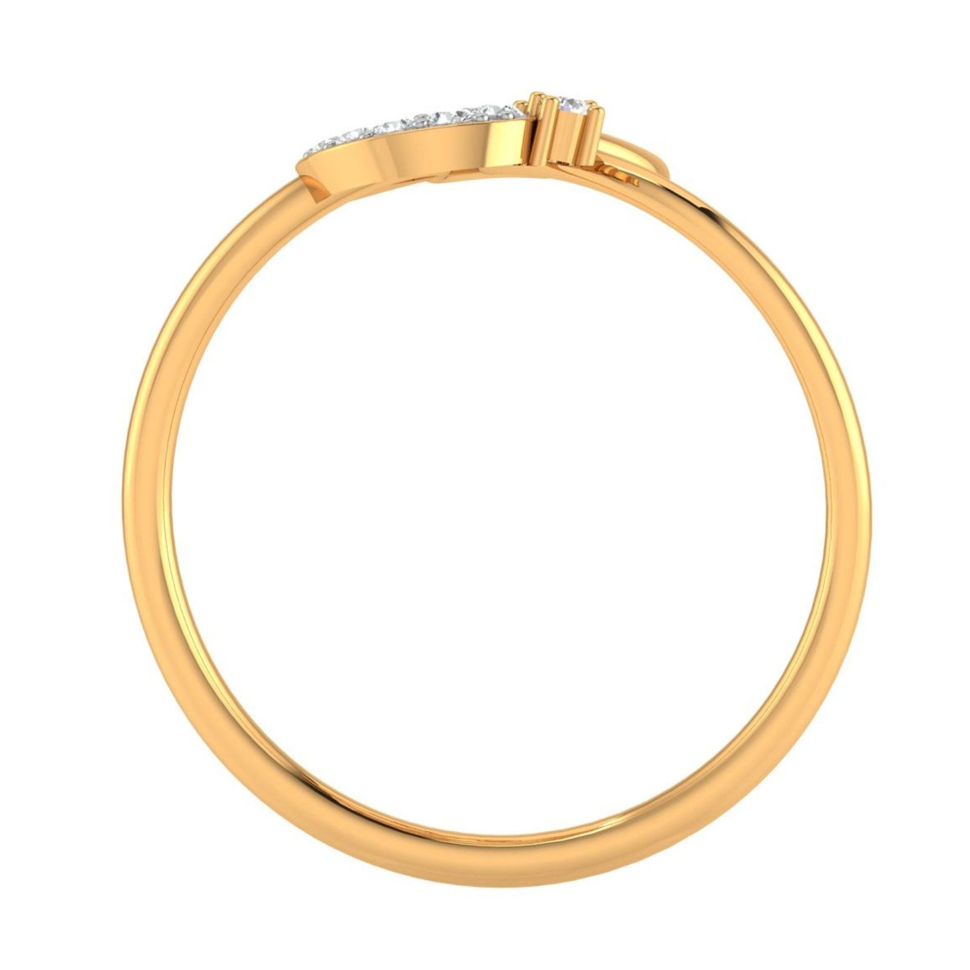 Intertwined Heart Diamond Ring
