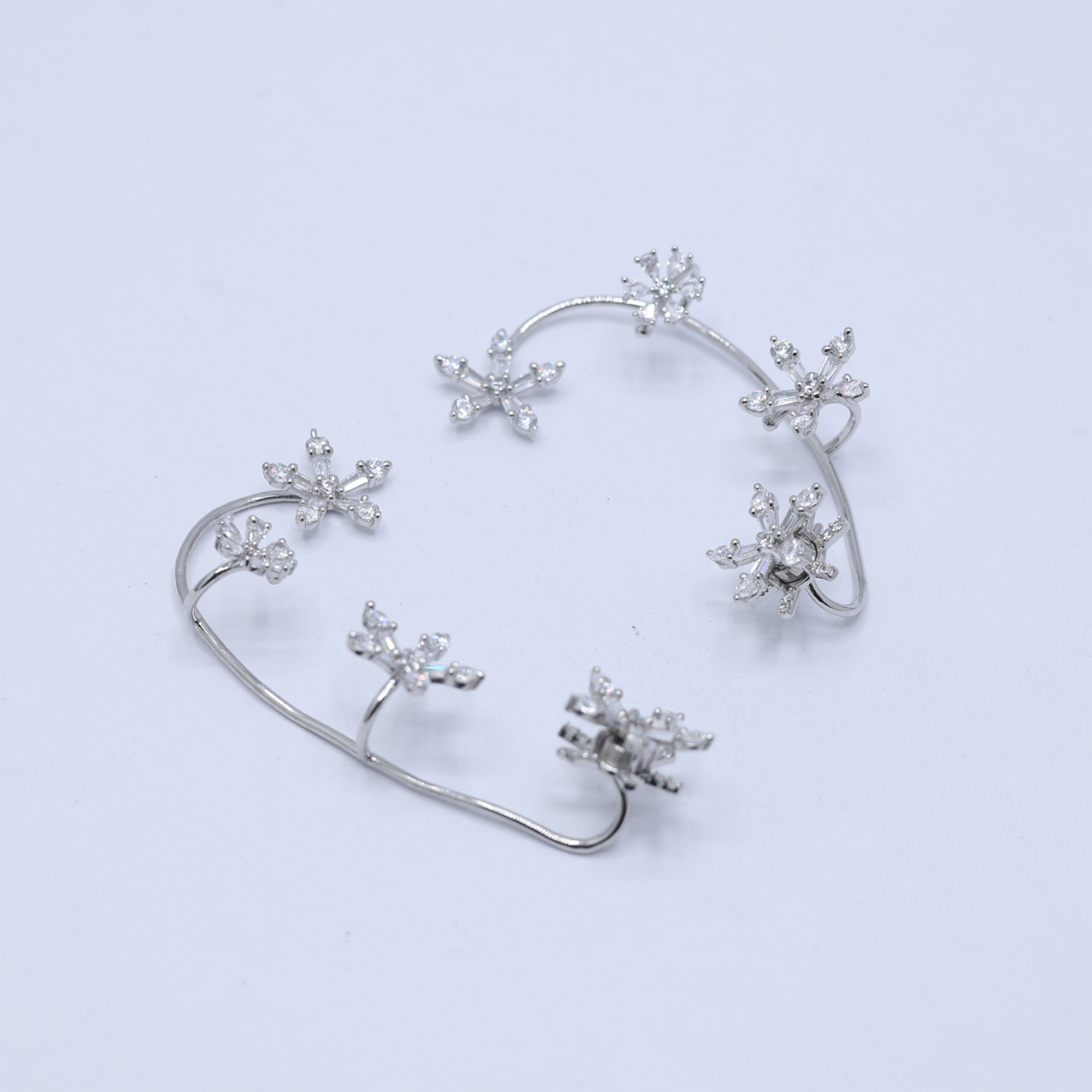 Floral Ear Cuff Earrings