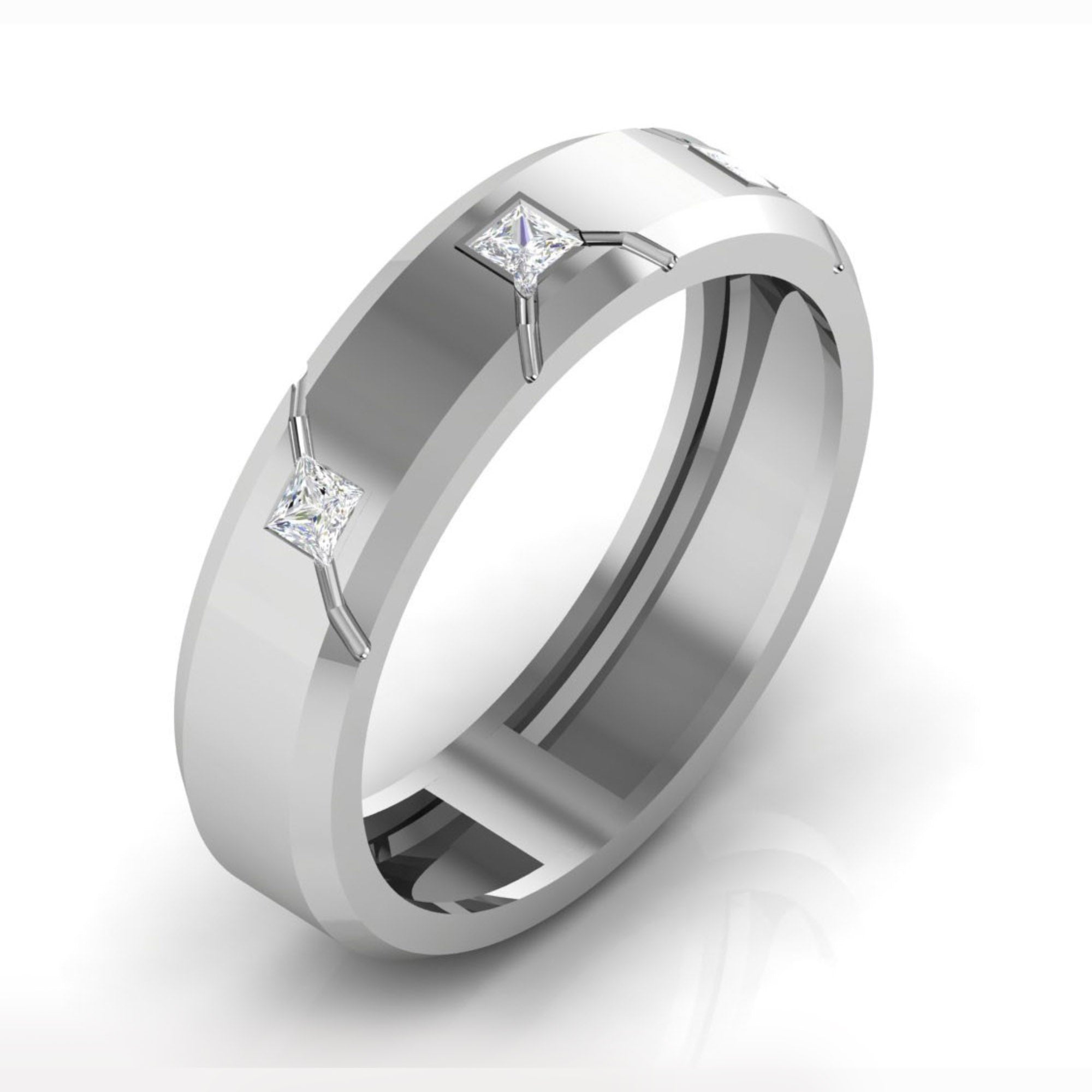 Timeless Couple Band in Sterling Silver