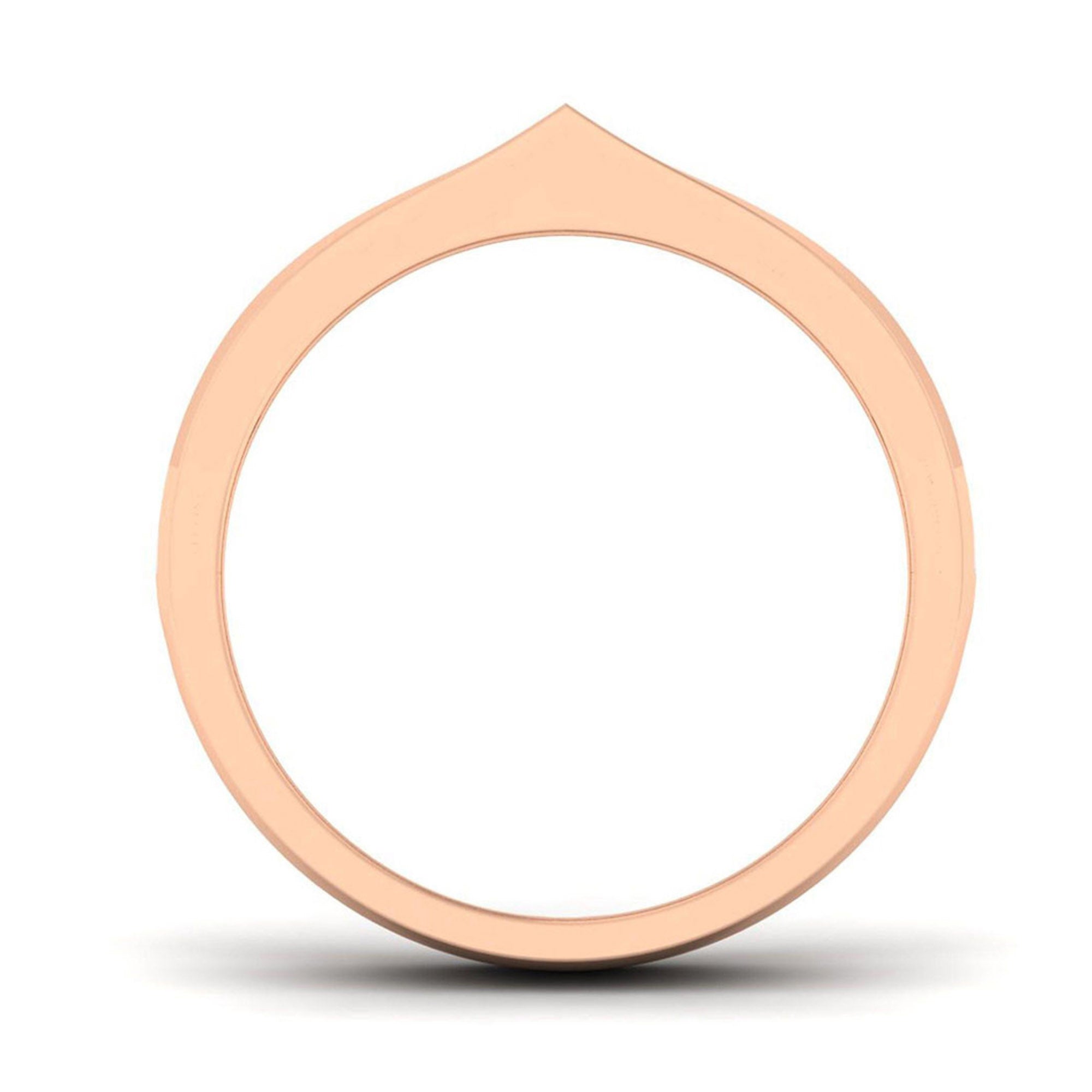 Stylish Rose Gold Pebble Band