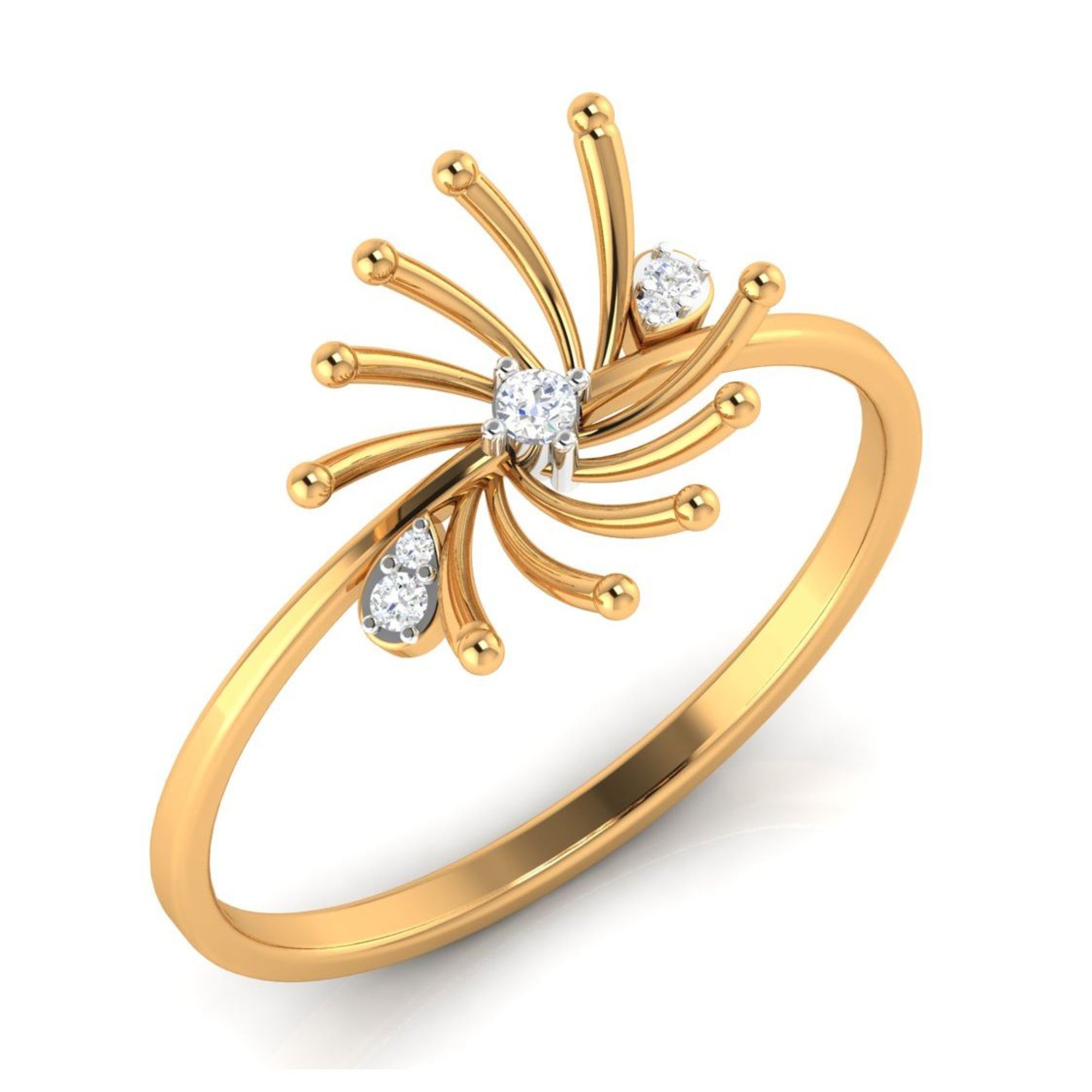 Stylish Burst Design Ring
