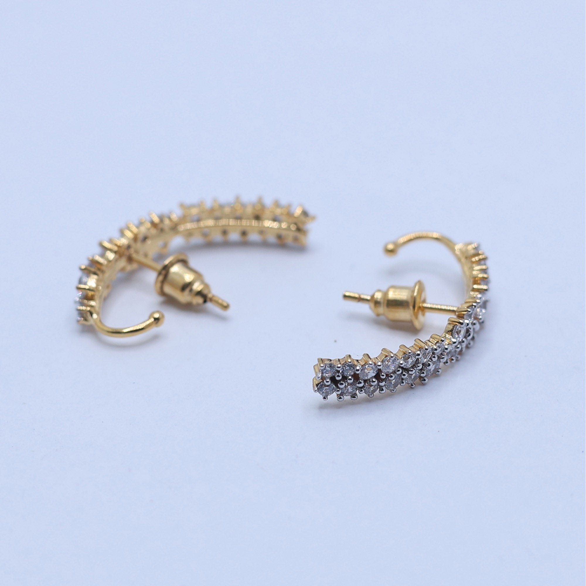 Elegant Stud and Cuff Earrings