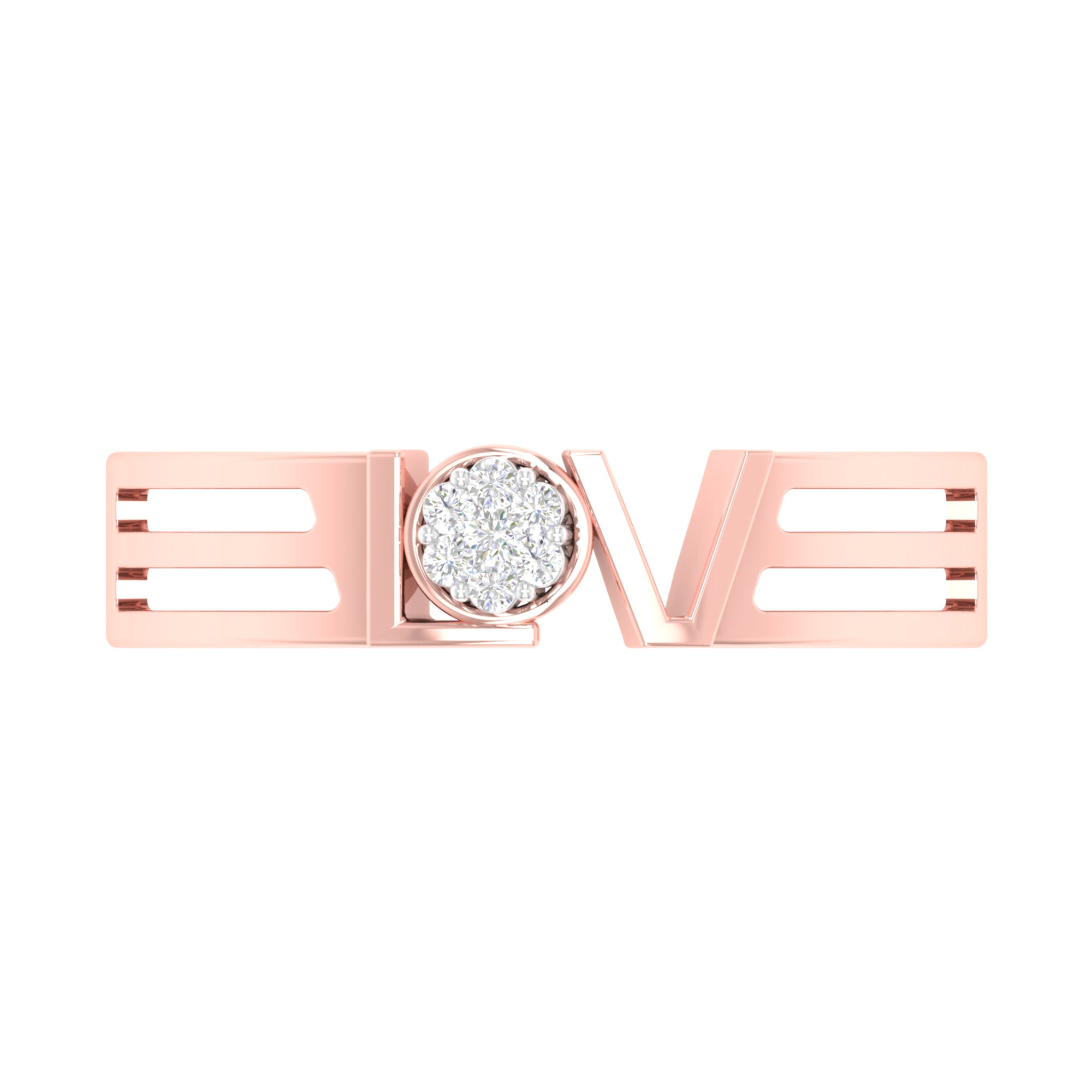 Love Script Diamond Band