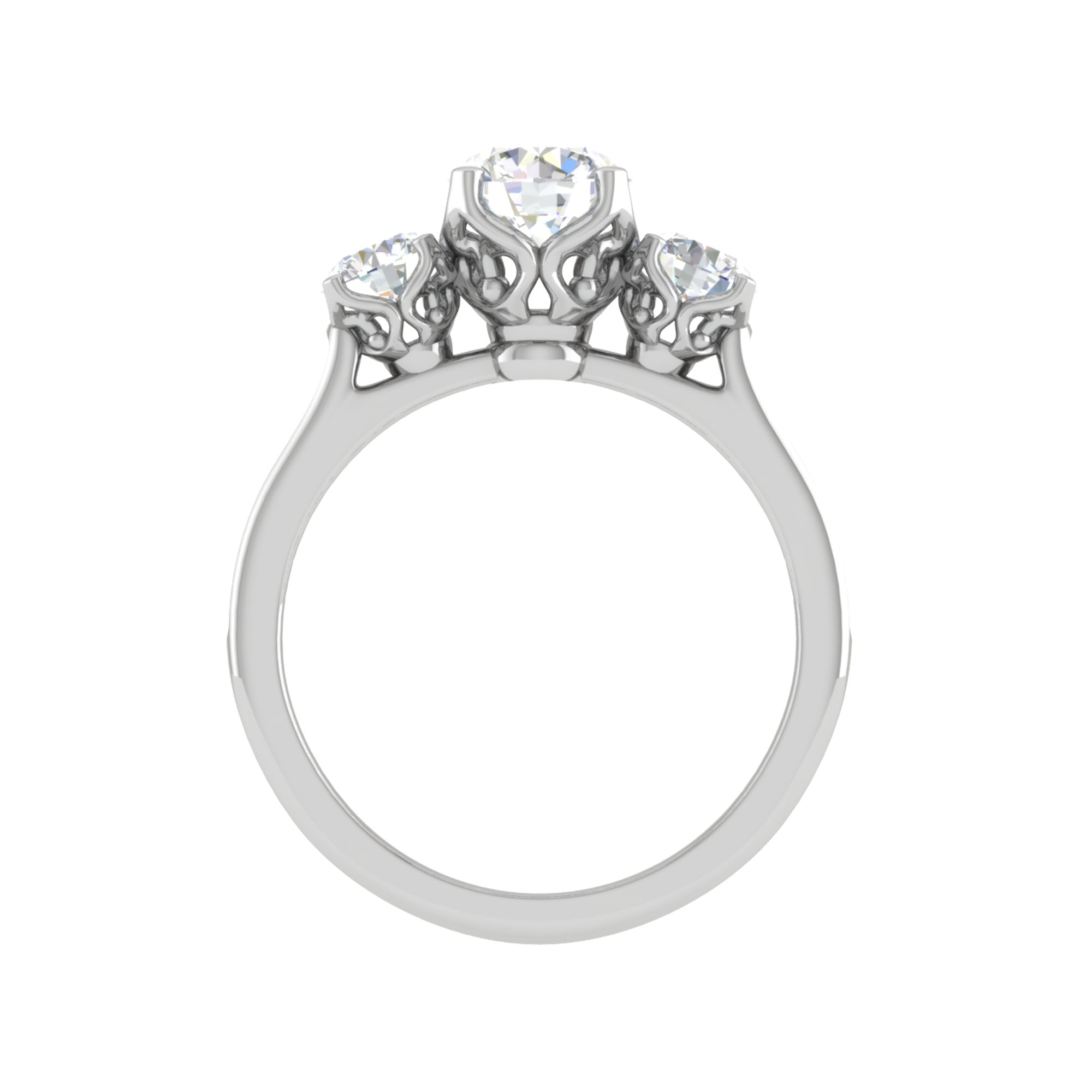 Three Stone Engagement Ring
