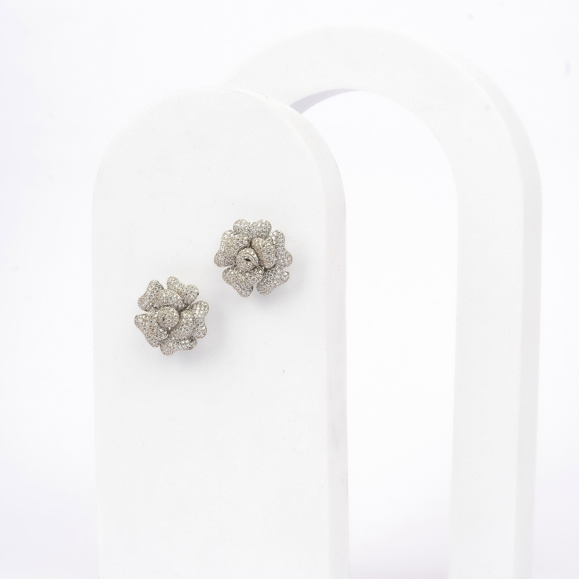 Bloom Cluster  Floral Stud Earrings