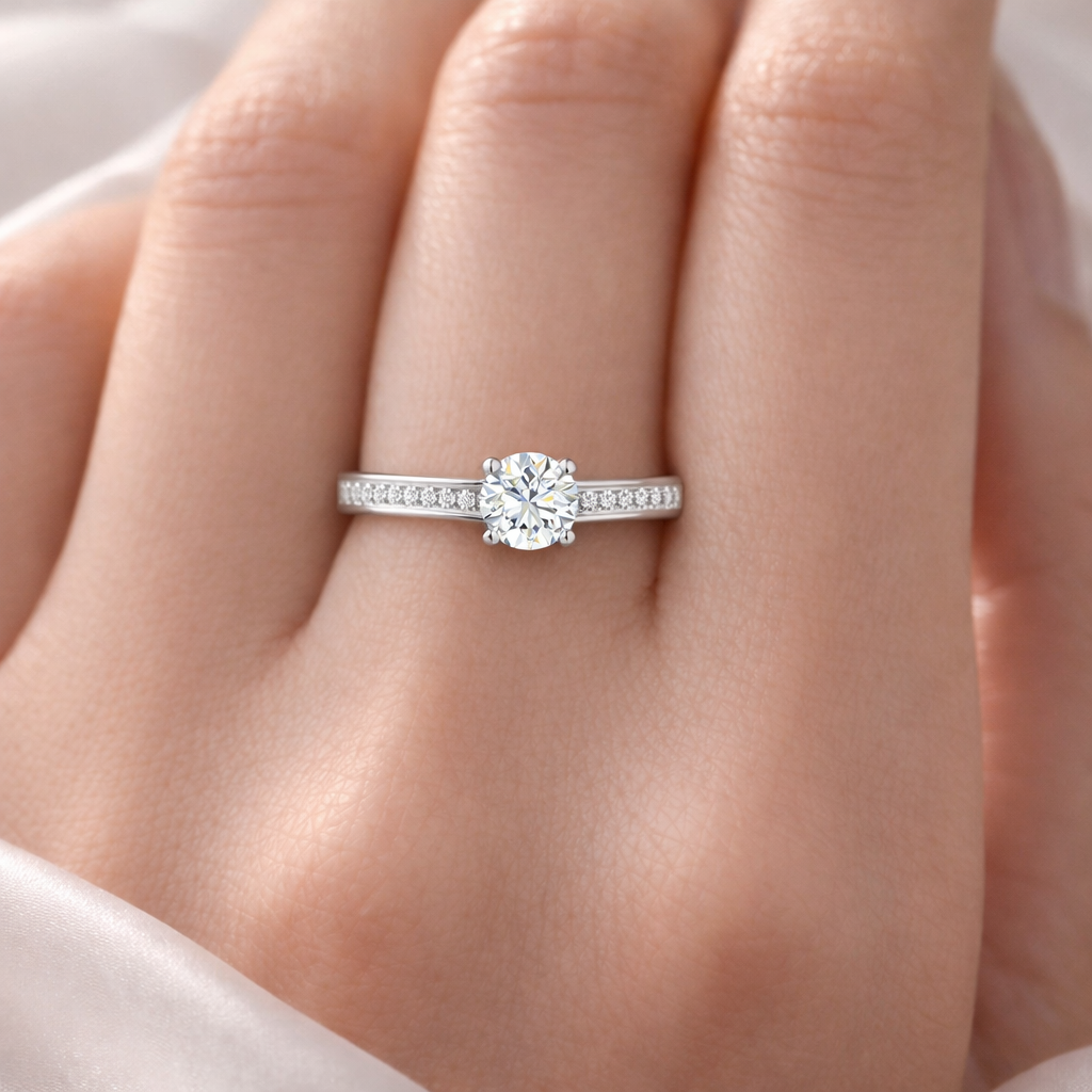 Eternal Sparkle Silver Diamond Ring