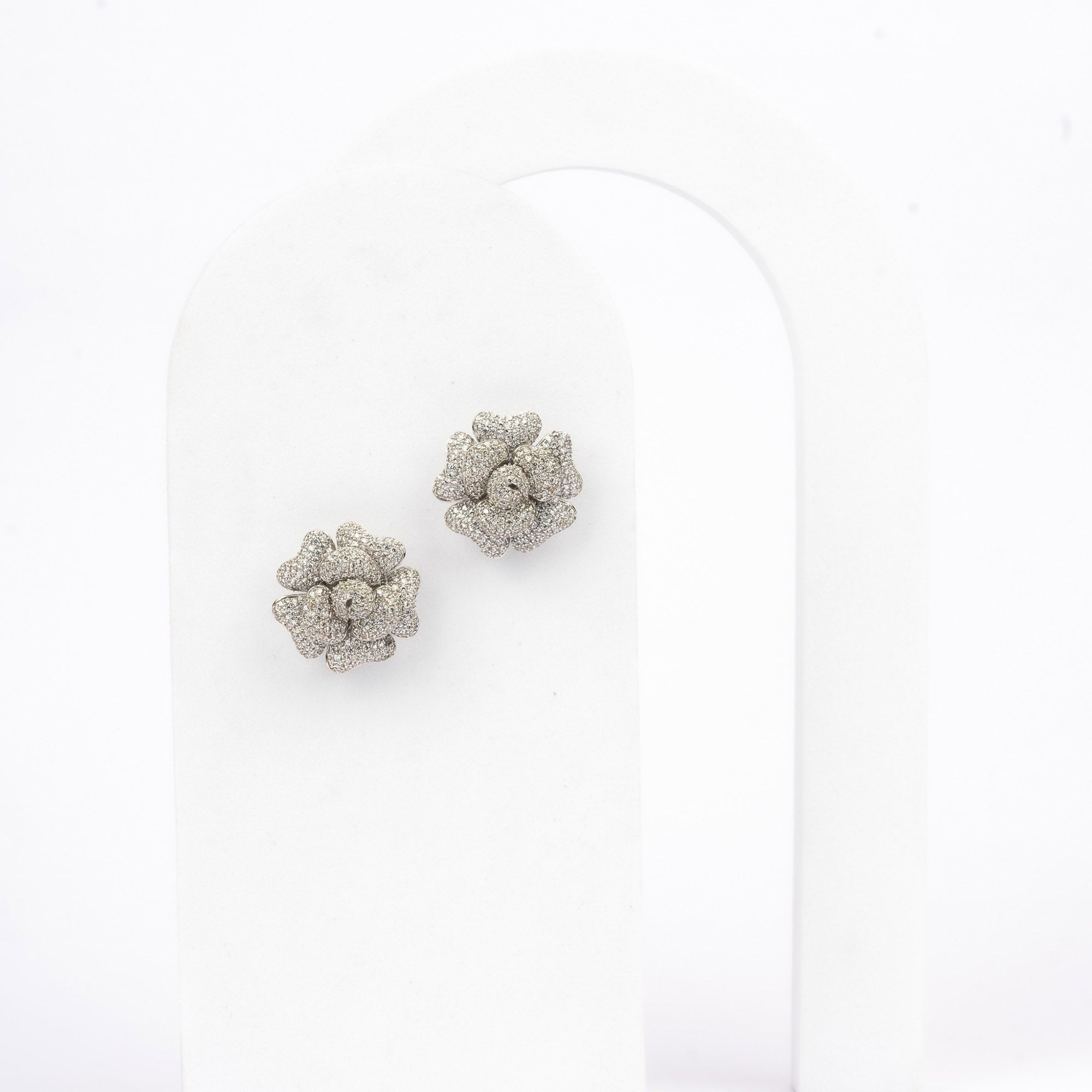 Bloom Cluster  Floral Stud Earrings