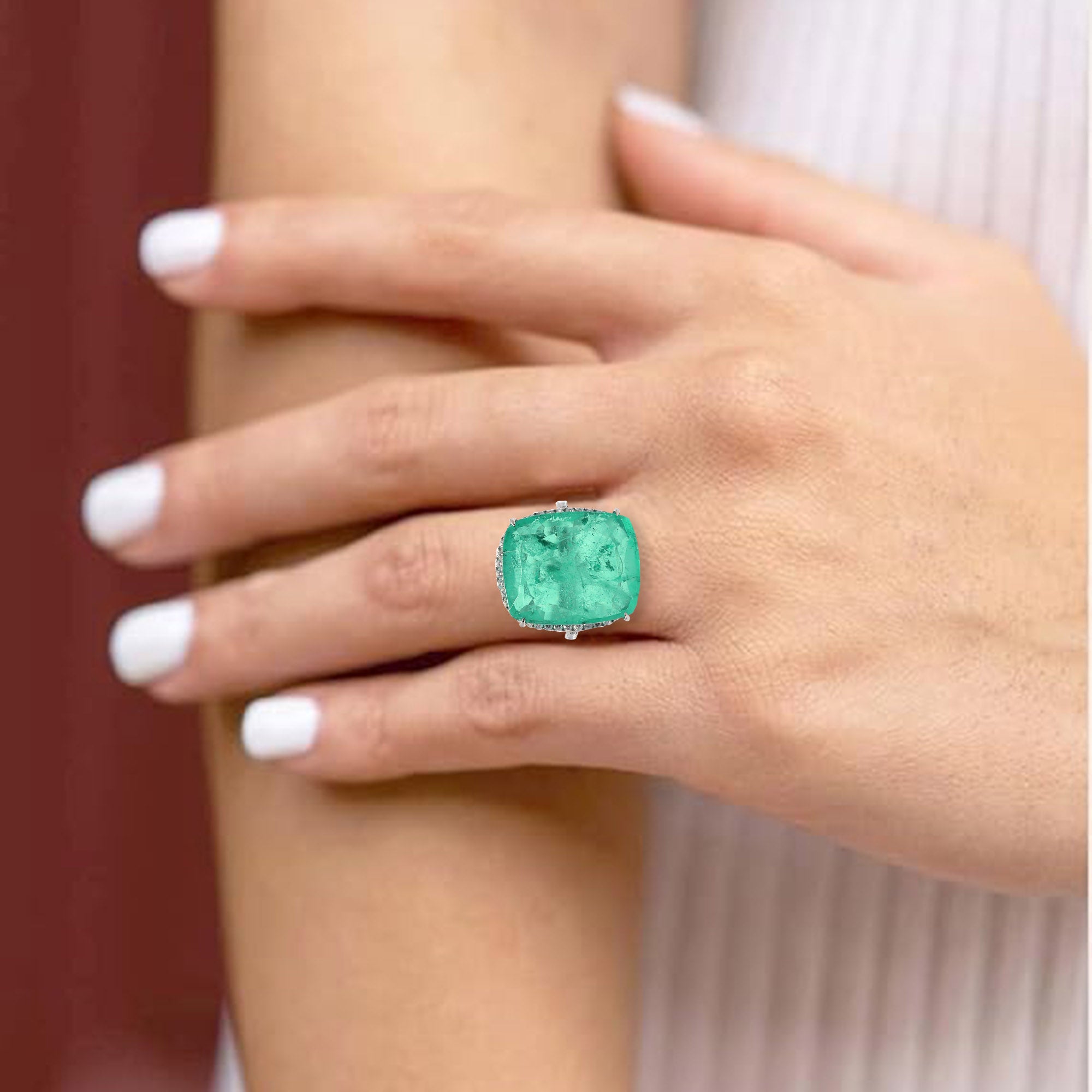 Mystic Emerald Grandeur Ring