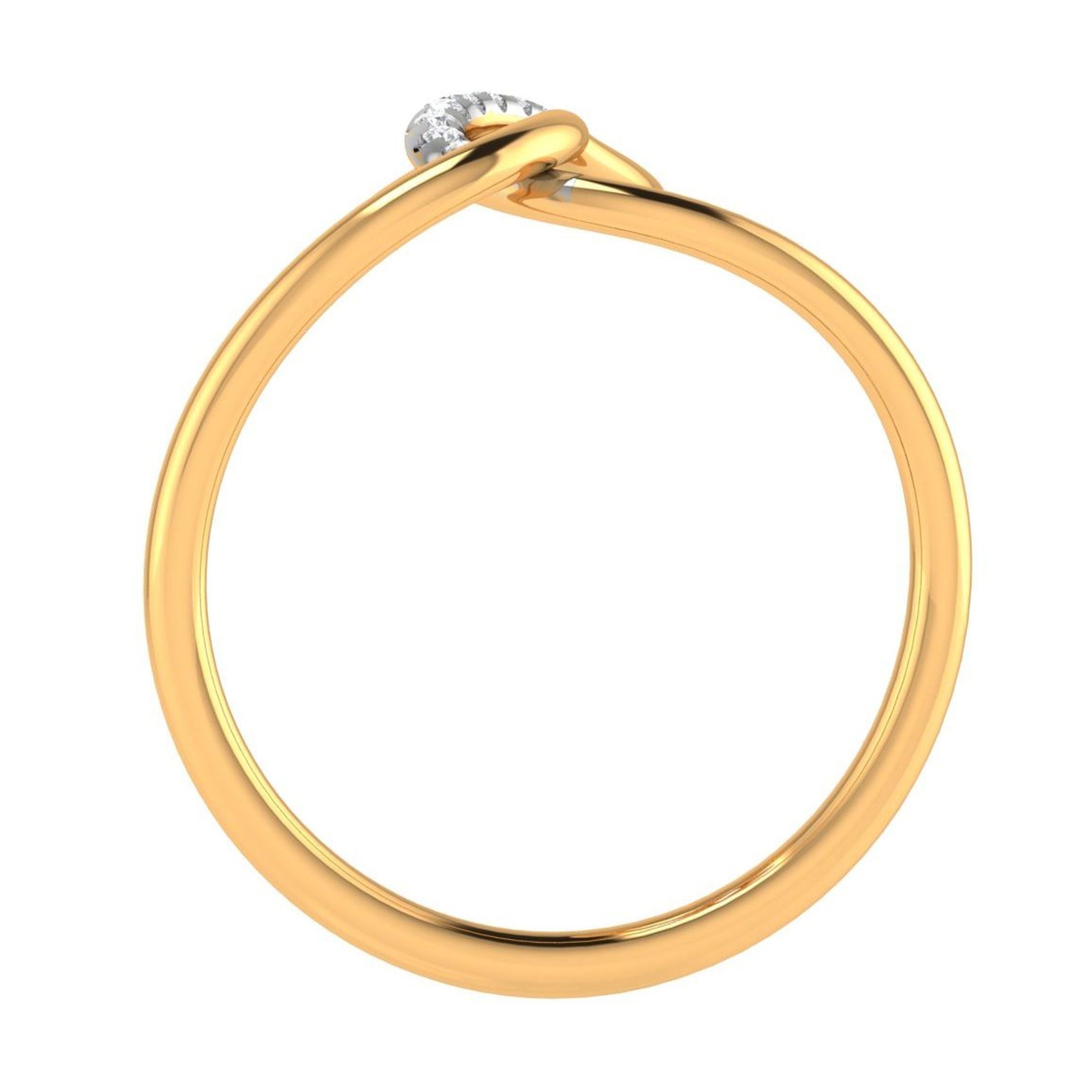 Gold Plated Teardrop Design Ring