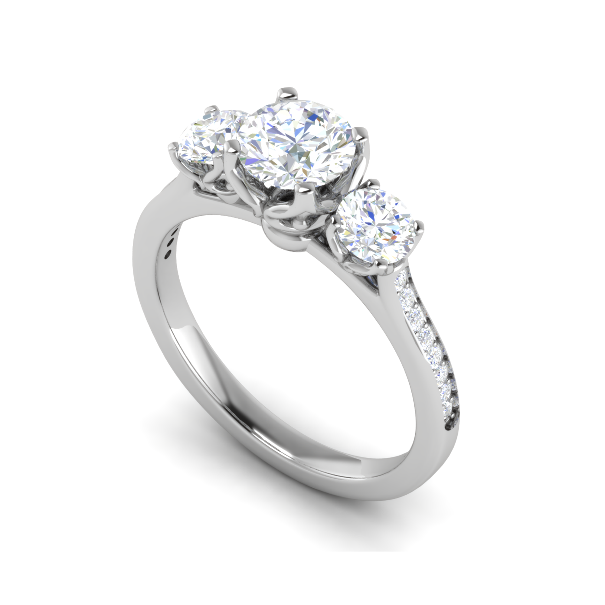 Three Stone Engagement Ring