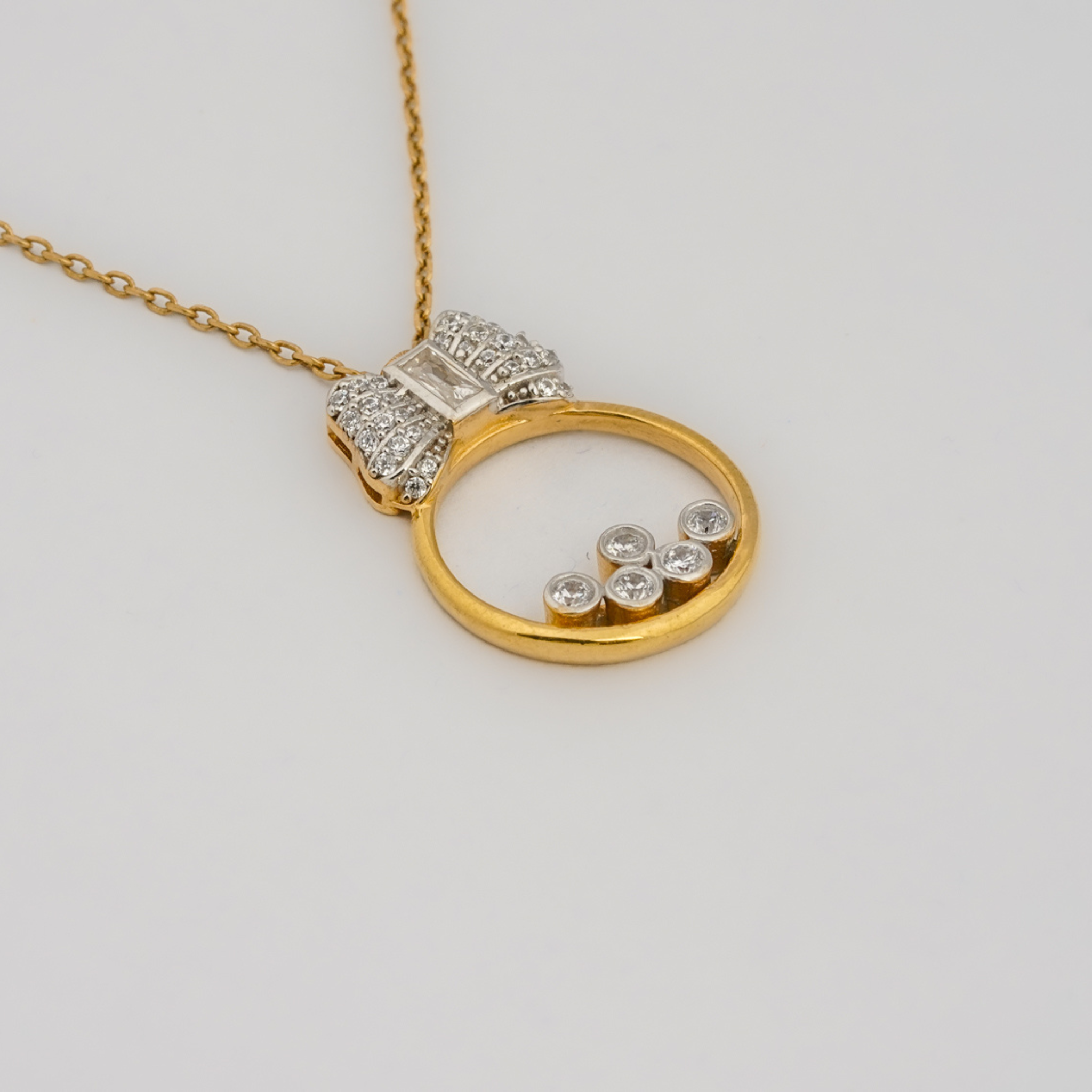 Elegant Baguette Cut Necklace