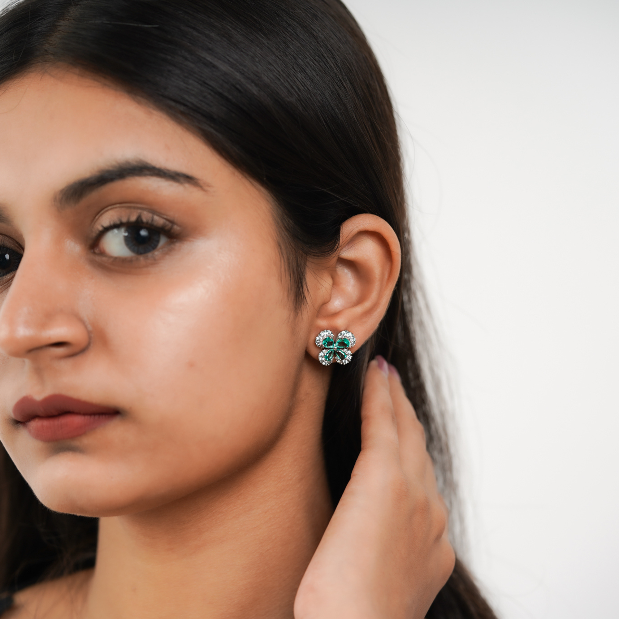 Spring Green Butterfly Earrings