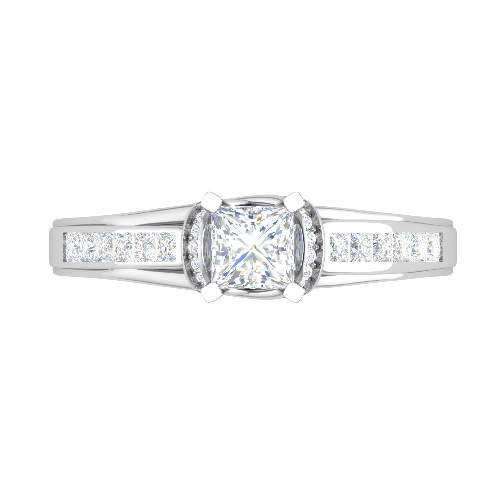 Princess Diamond Proposal Ring