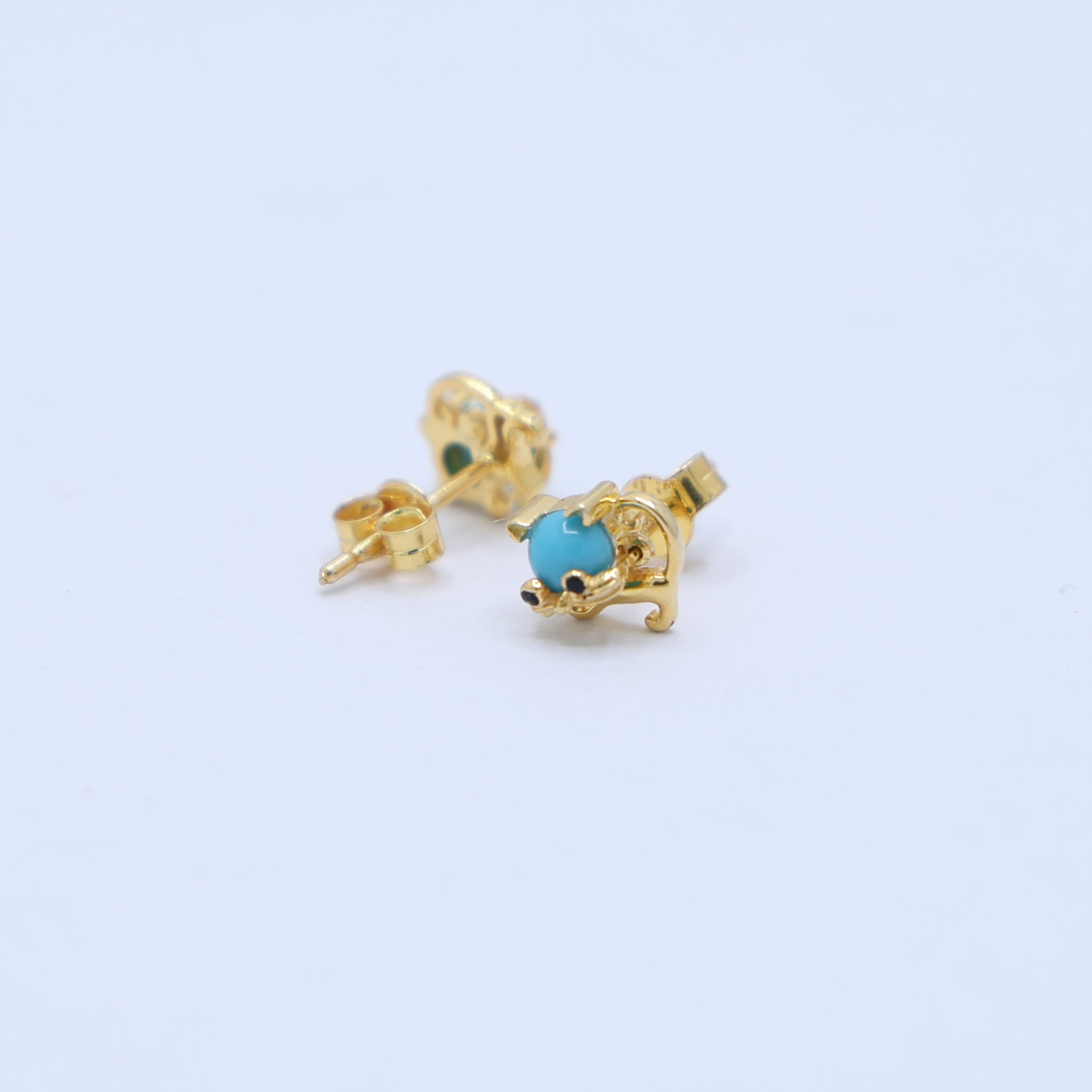 Cat Enamel Earrings for Girls