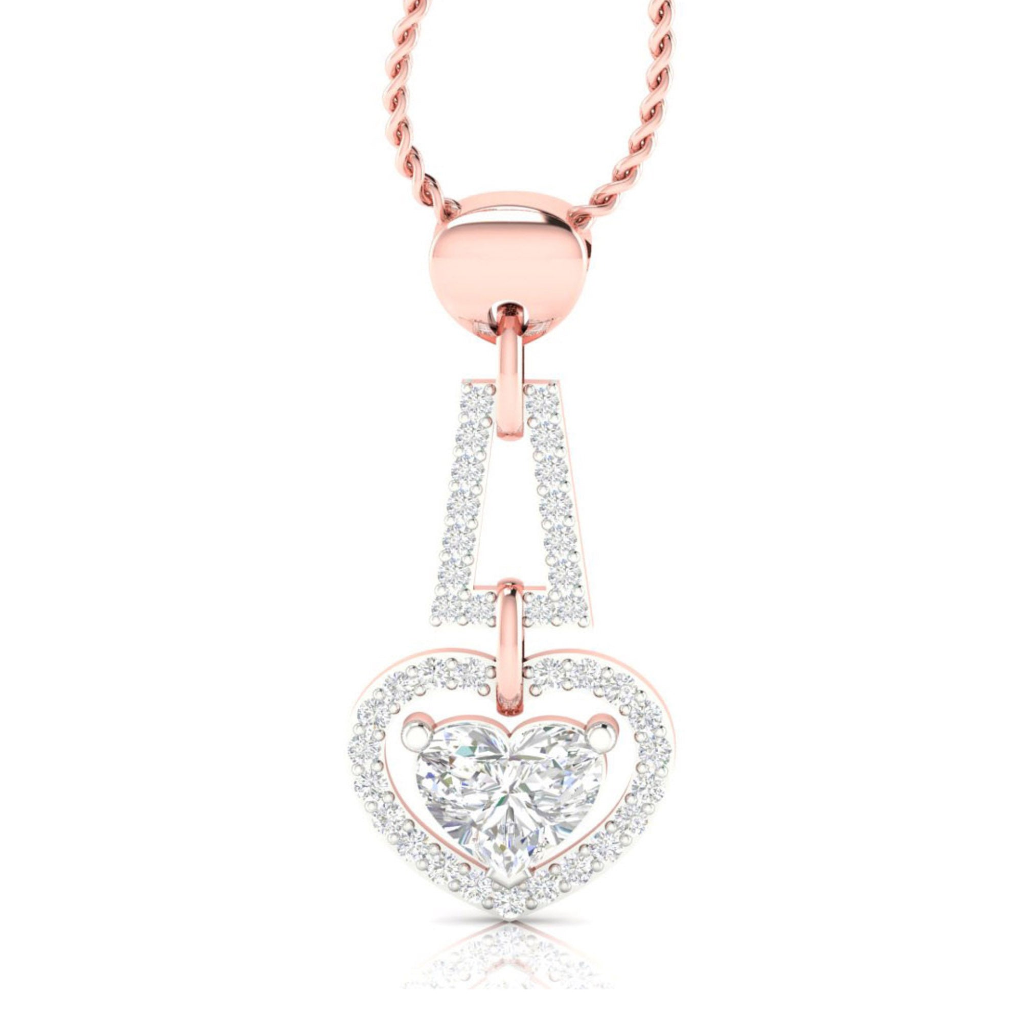 Radiant Dual Heart Pendant