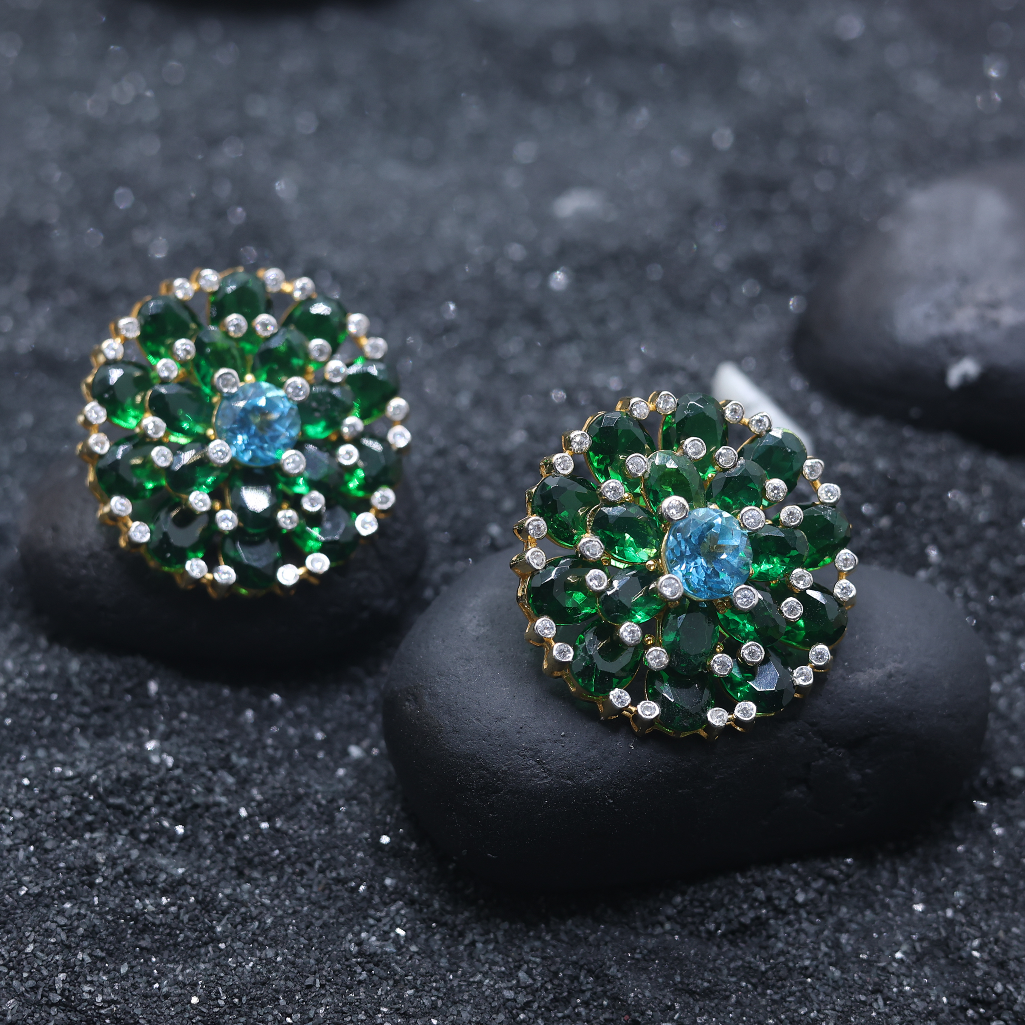 Queen Bija Bai Sparkling Stud Earring