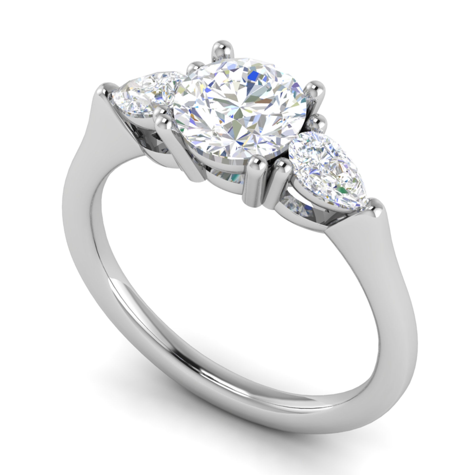 Trio Diamond Adjustable Ring