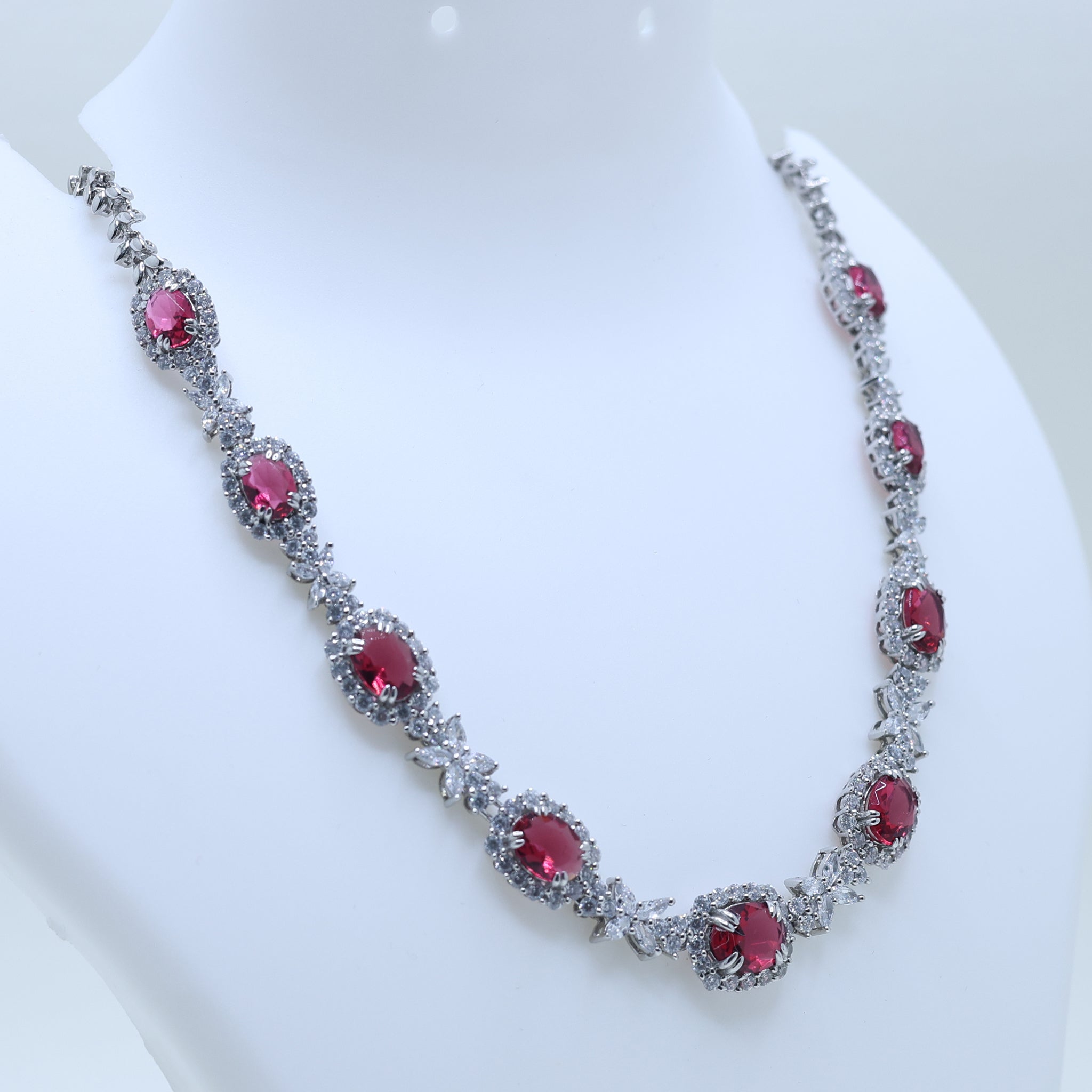Statement Ruby Necklace for Party Wear