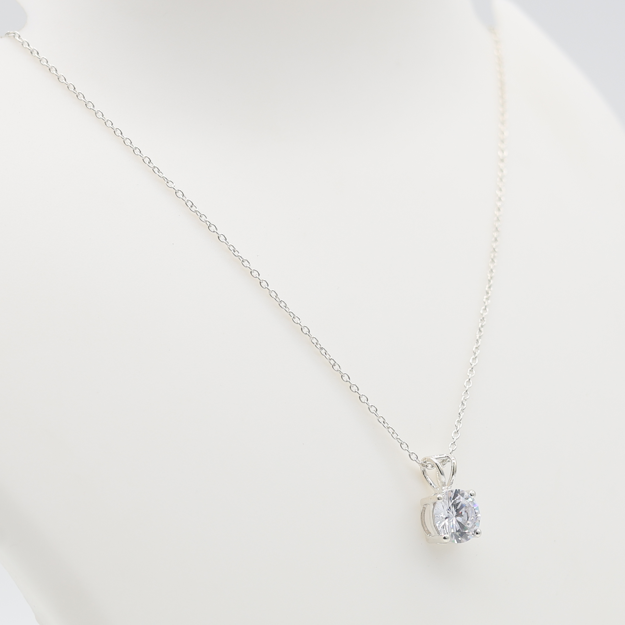 Crystal White Gold Plated Pendant