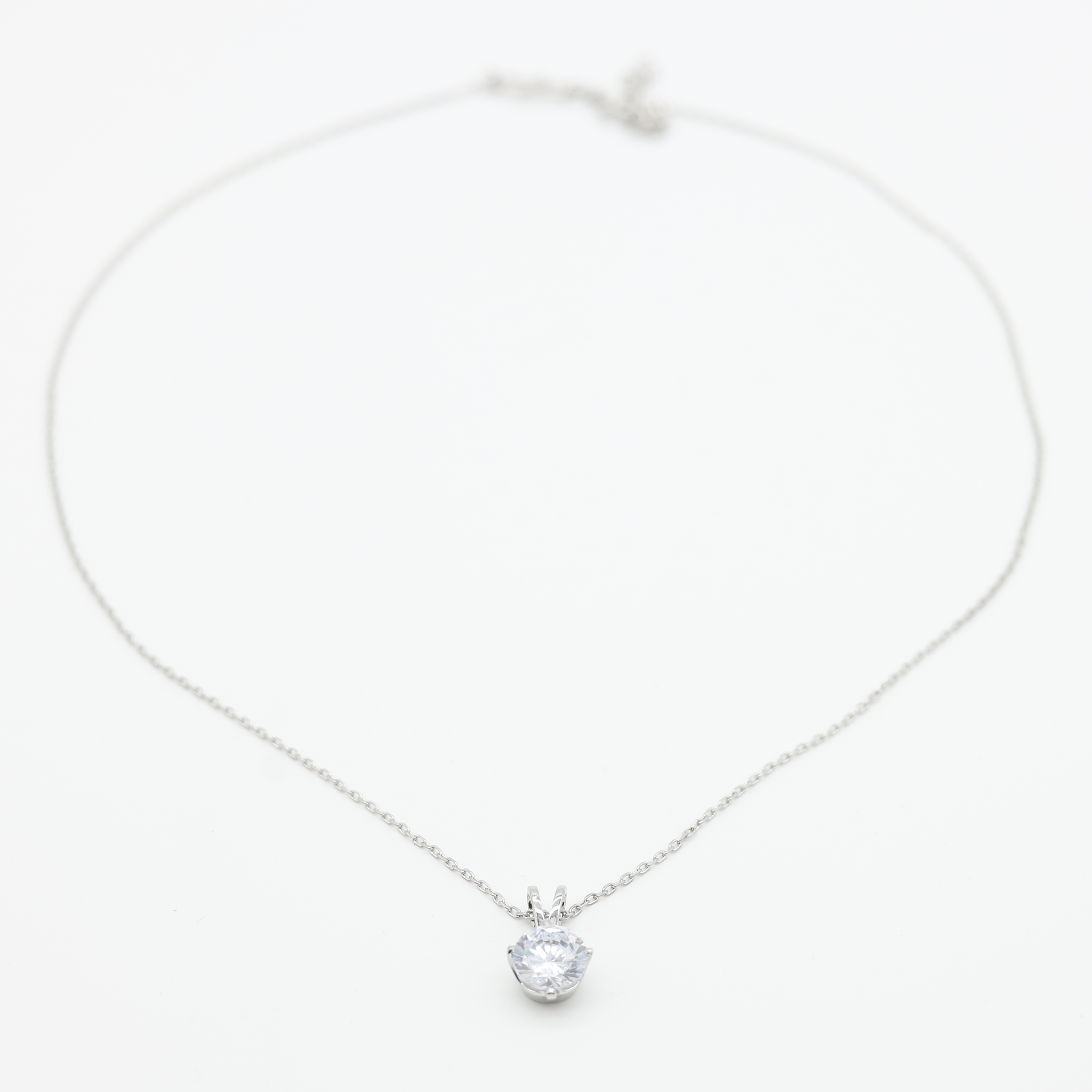 Crystal White Gold Plated Pendant