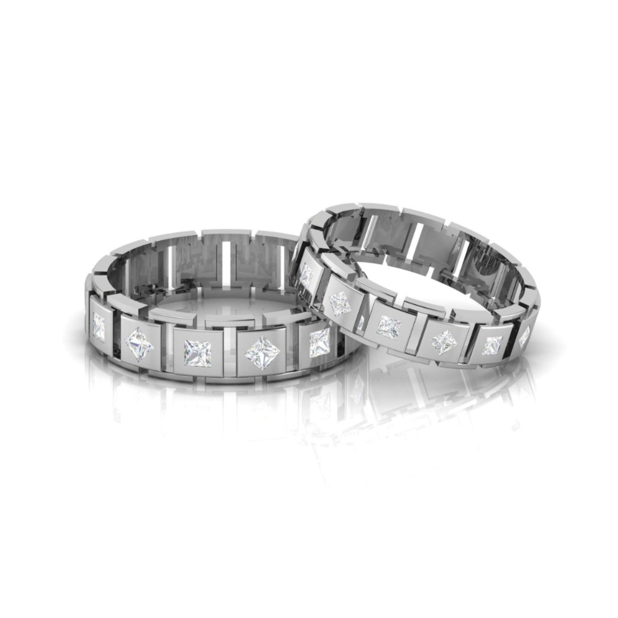 Matching Silver Couple Band