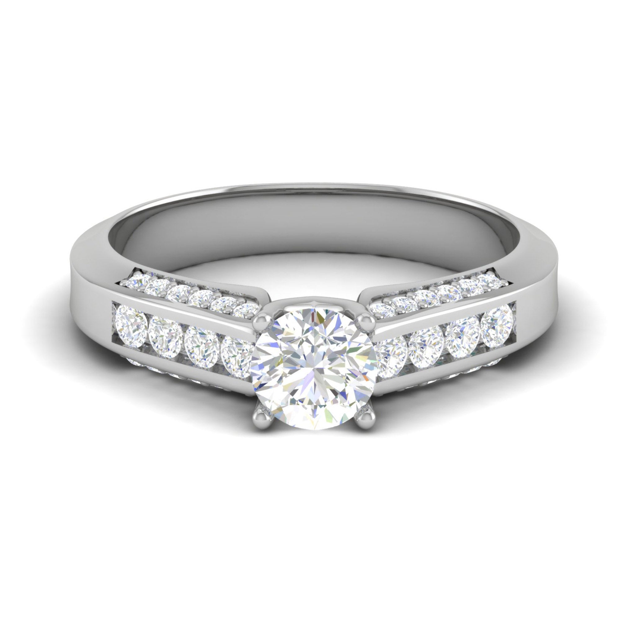 Sterling Silver Channel Set Ring