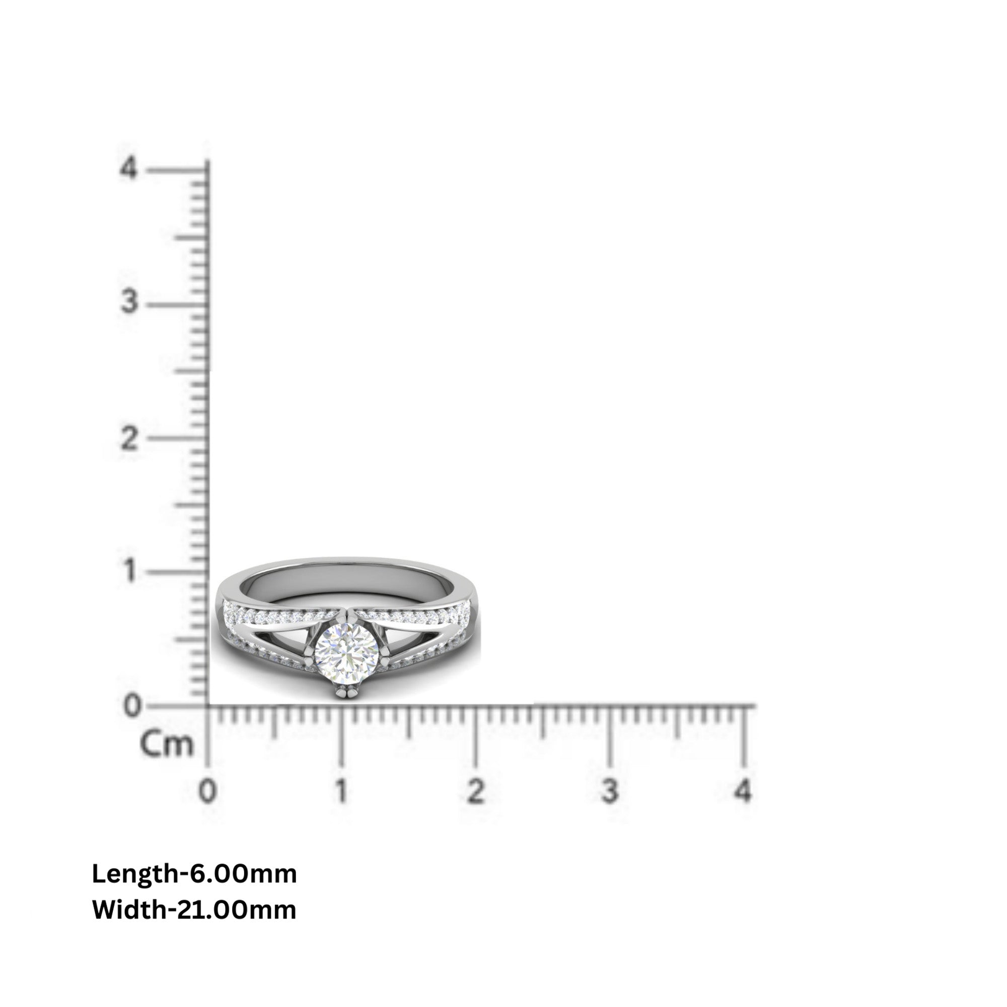 925 Silver Split Shank Ring