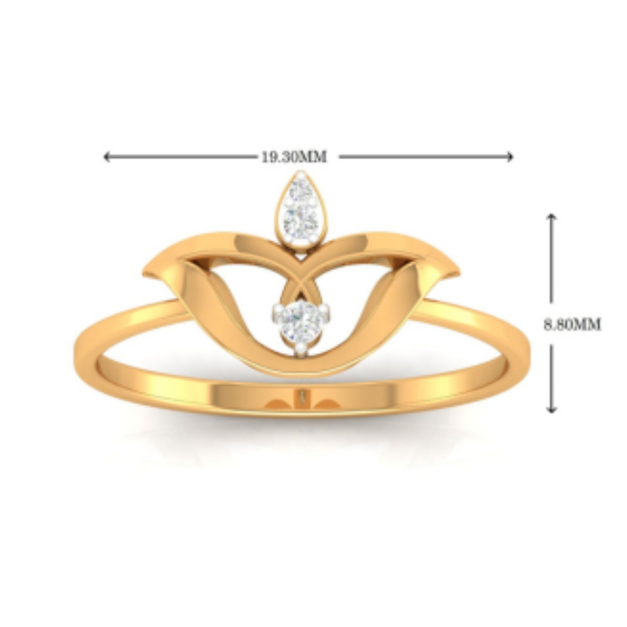 Minimalist Lotus Flower Ring