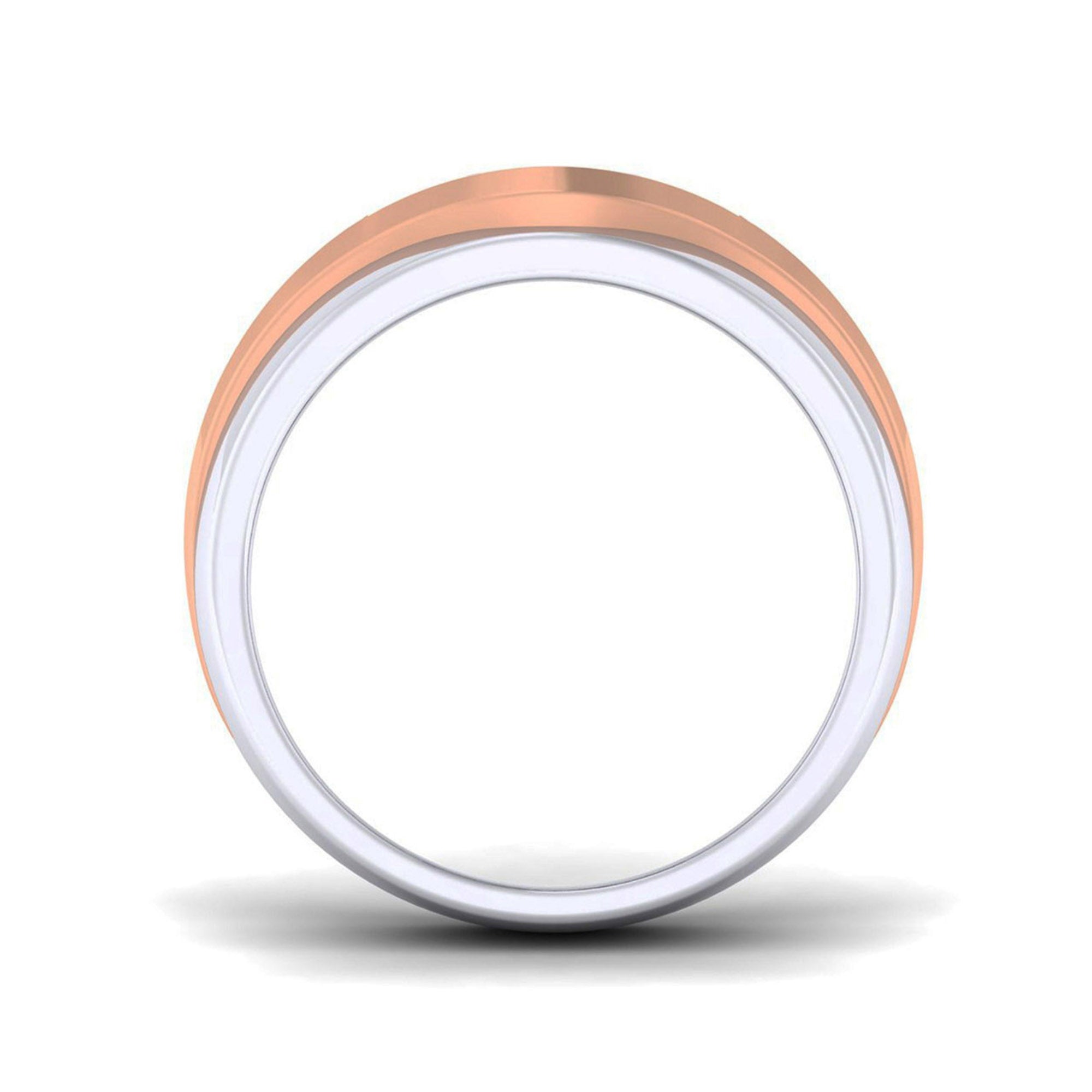 Elegant Two Tone Diamond Band