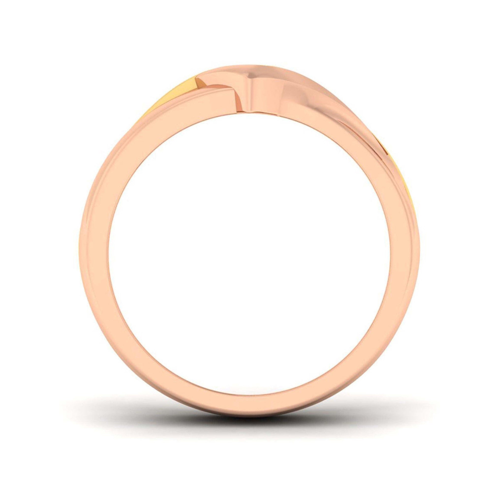 Elegant Two Tone Silver Band