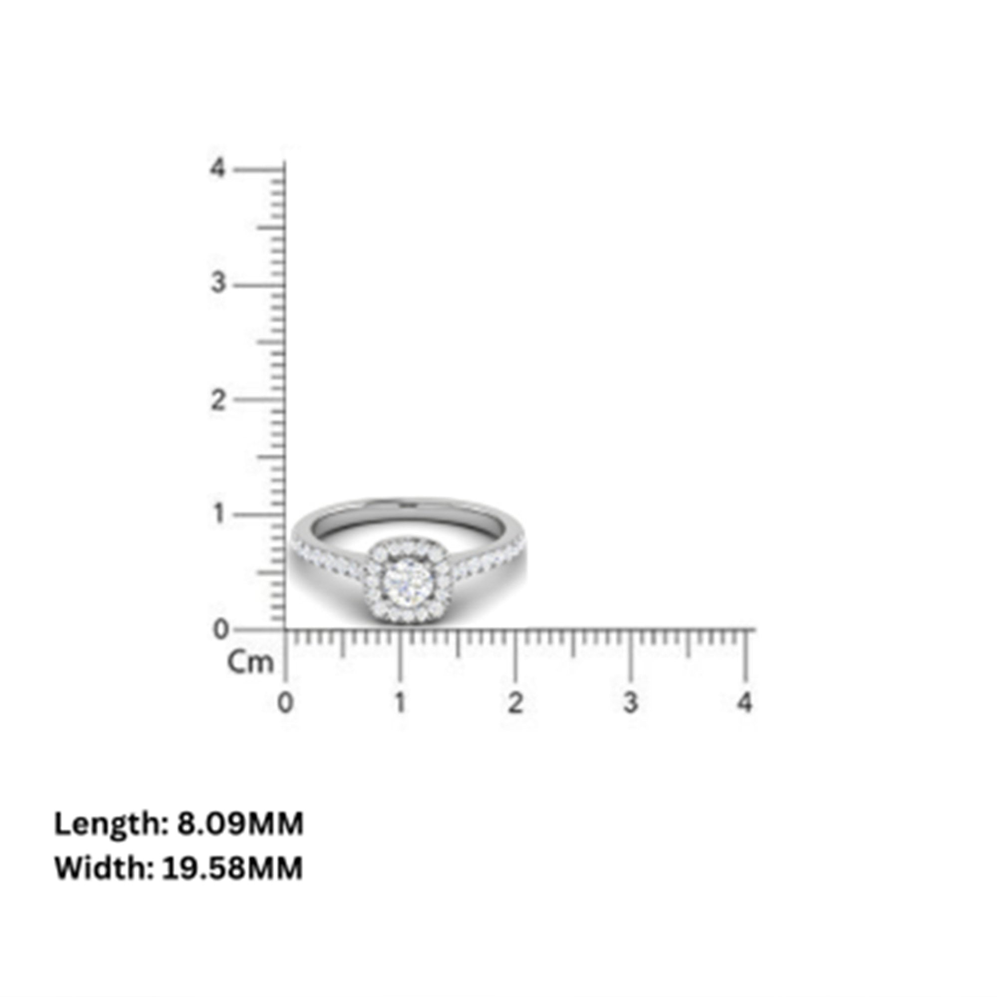 Solitaire Halo Ring for Women